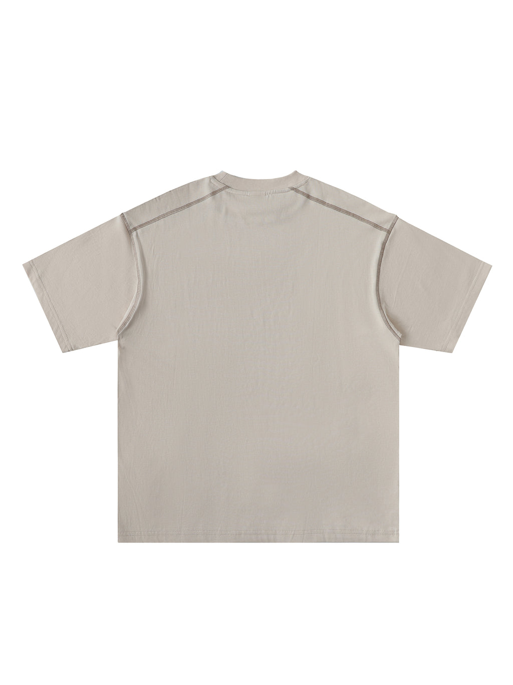 Oversized Contrast-Stitched Cotton Tee - image 16