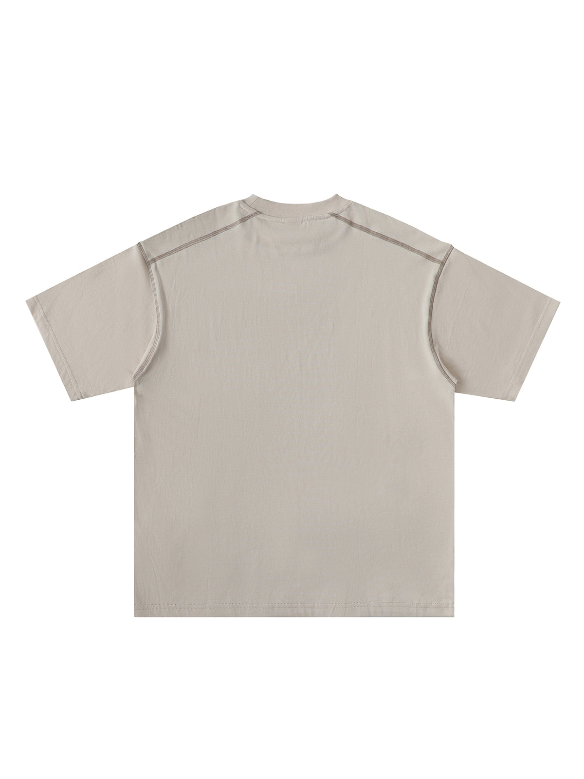 Oversized Contrast-Stitched Cotton Tee - image 16