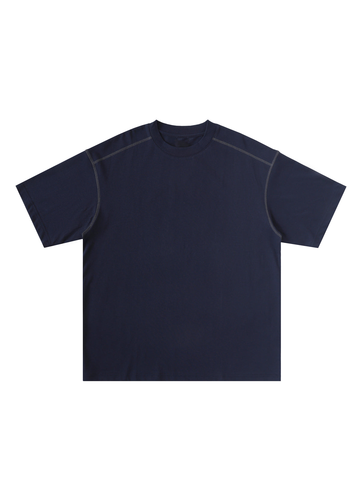 Oversized Contrast-Stitched Cotton Tee - image 19