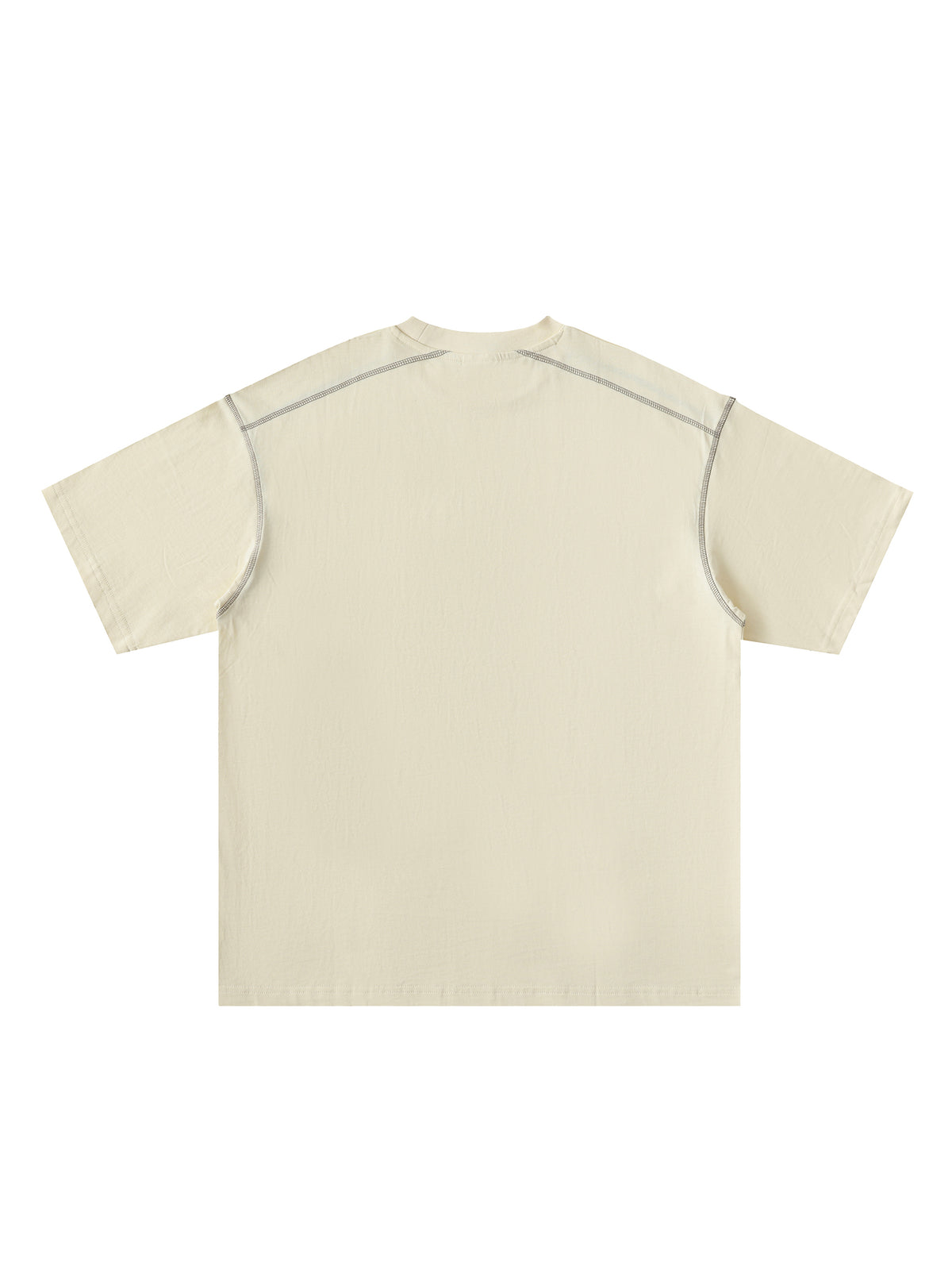 Oversized Contrast-Stitched Cotton Tee - image 2