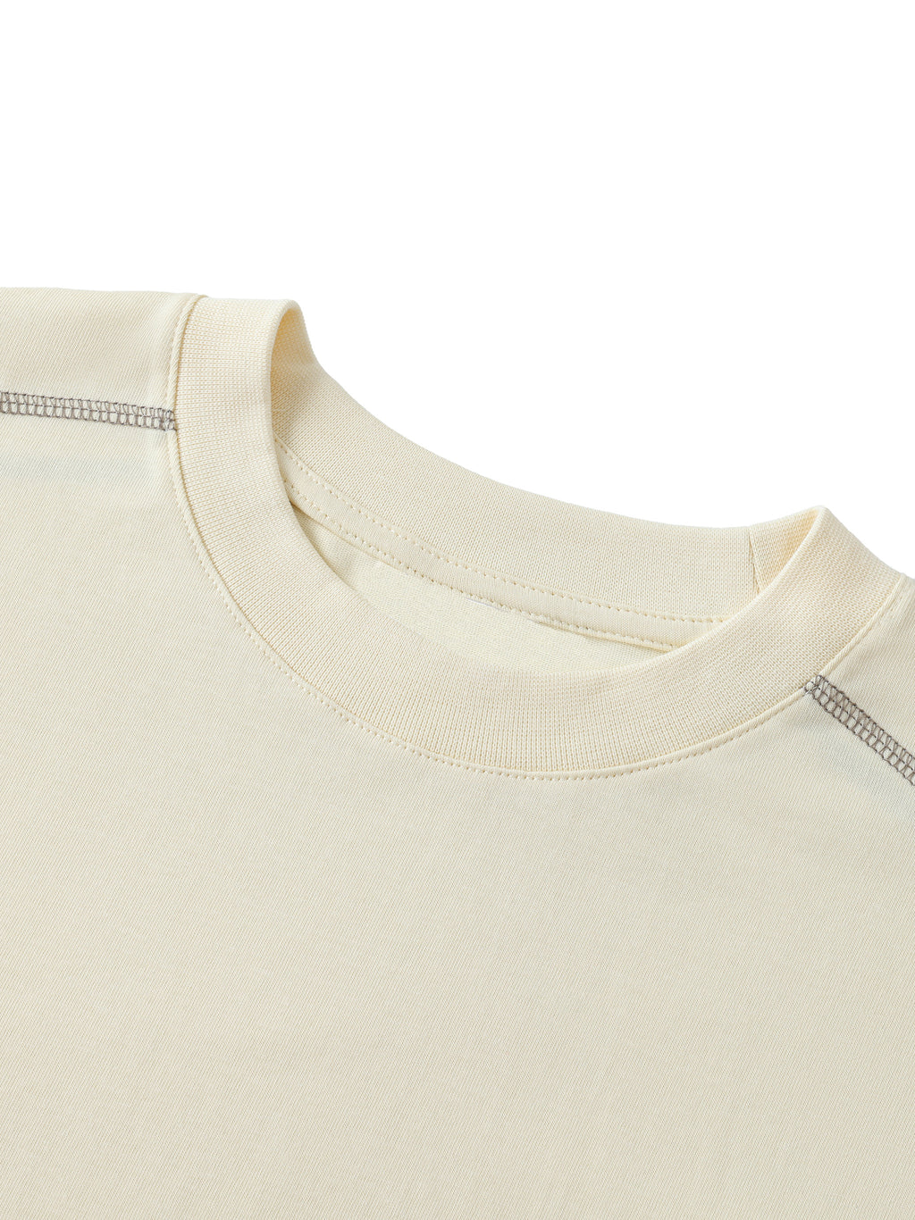 Oversized Contrast-Stitched Cotton Tee - image 3