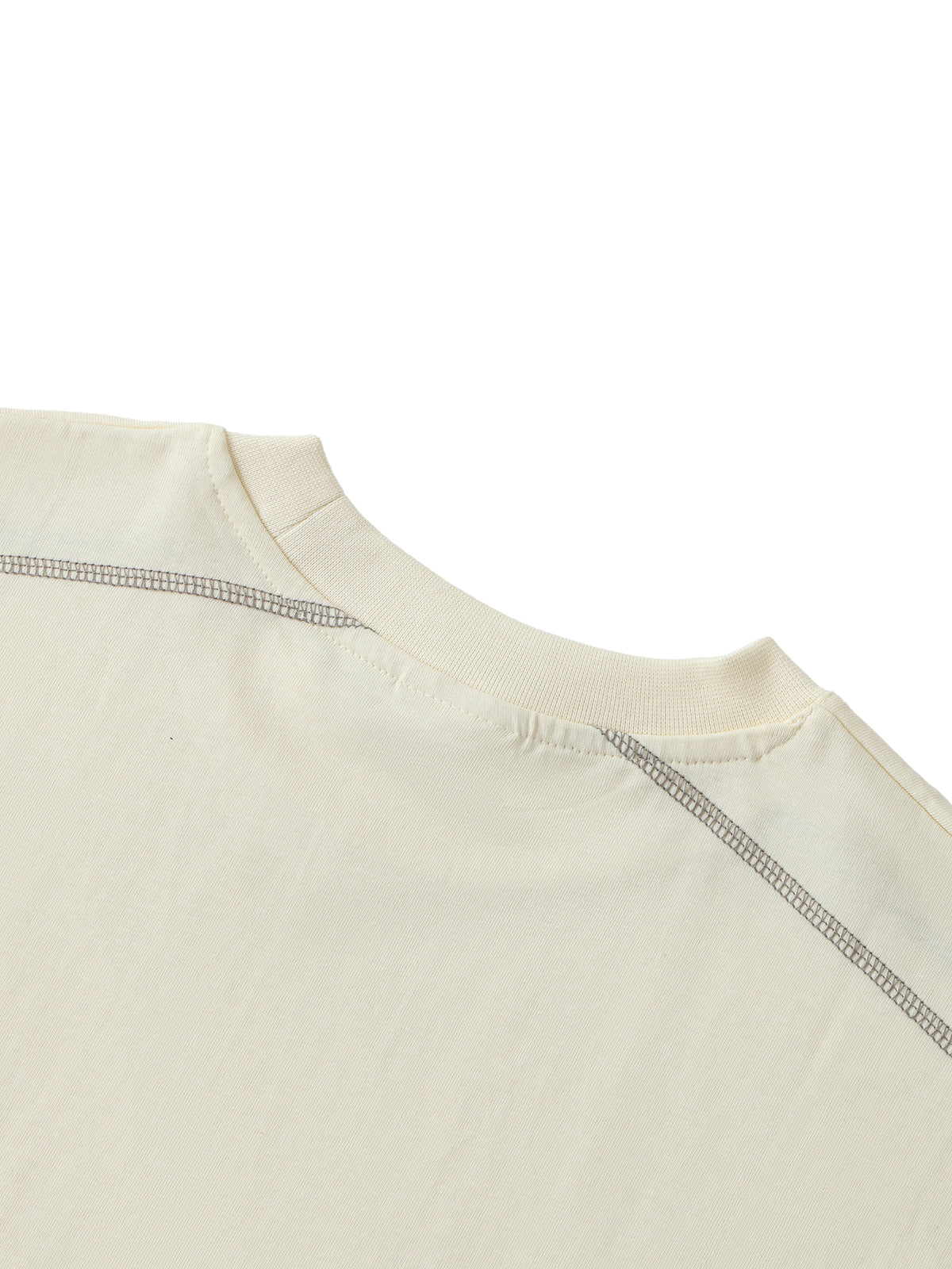 Oversized Contrast-Stitched Cotton Tee - image 6