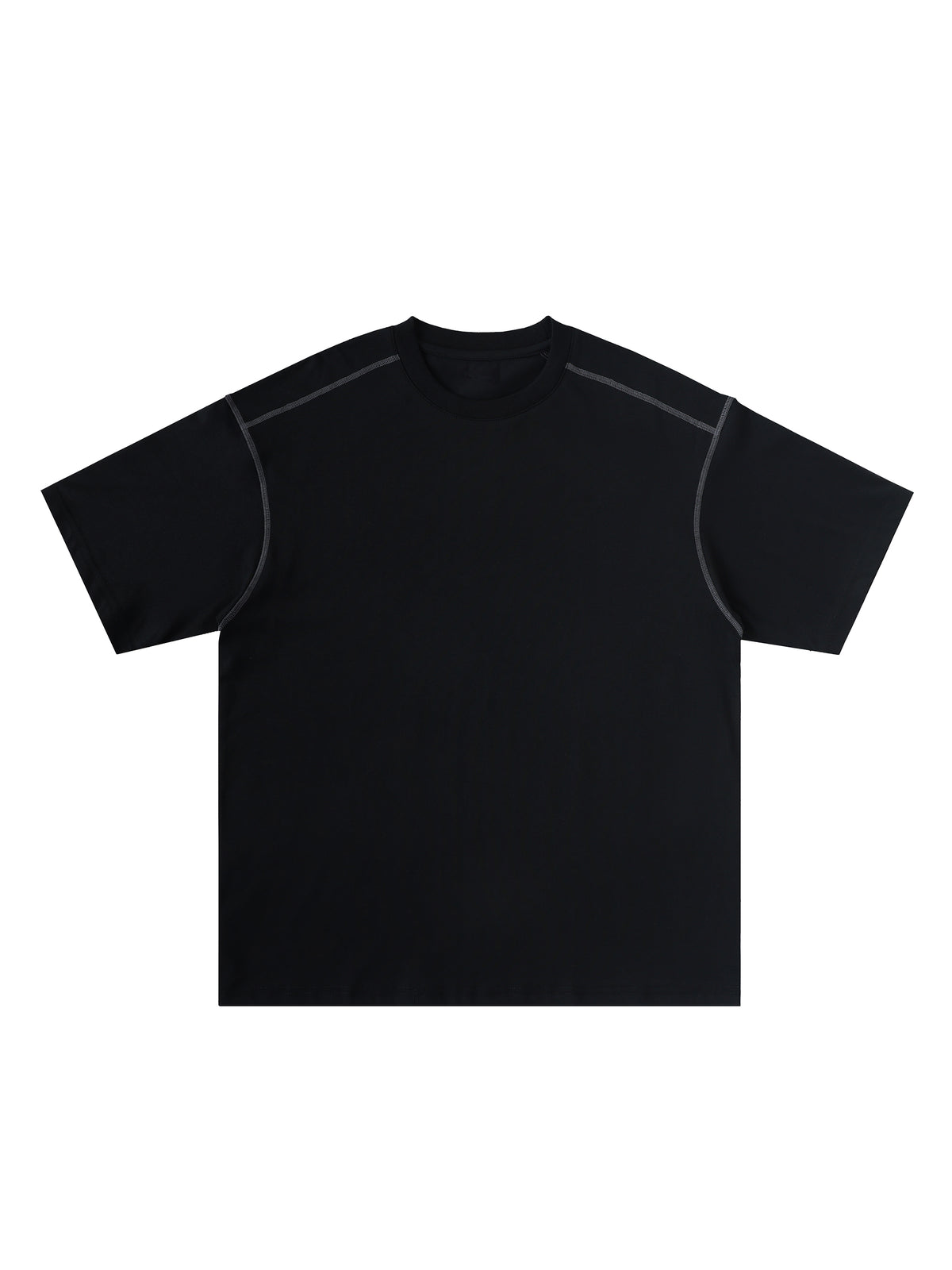 Oversized Contrast-Stitched Cotton Tee - image 9