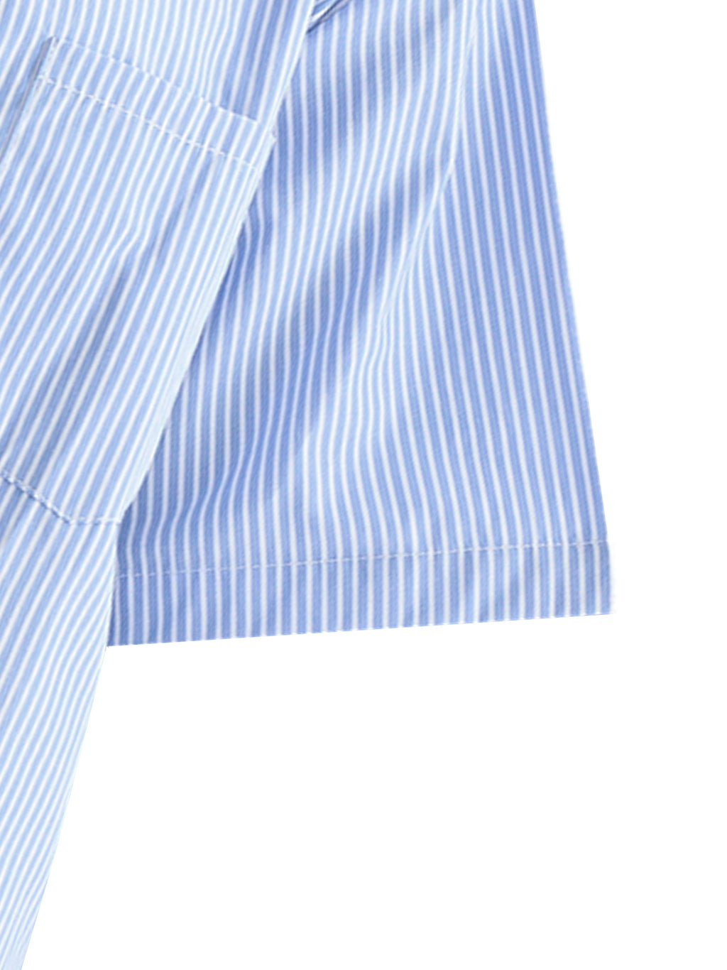 Oversized Vertical Stripe Boxy Shirt gallery image 4