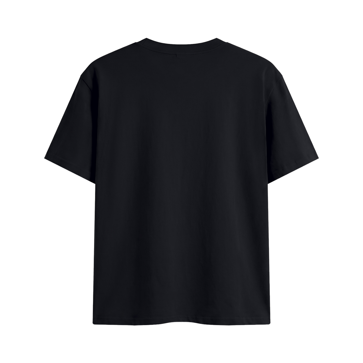 Relationship Status Independently Owned & Operated Unisex Graphic T-Shirt - Black back 3D mockup