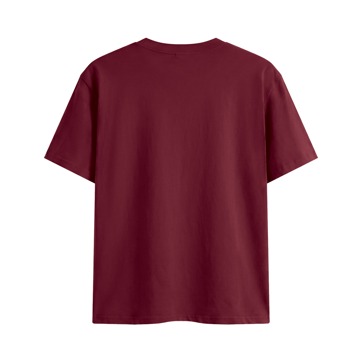 Relationship Status Independently Owned & Operated Unisex Graphic T-Shirt - Wine Red back 3D mockup