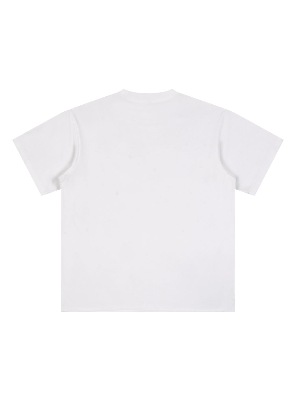 Off Script Essential Cotton T-Shirt - White back view