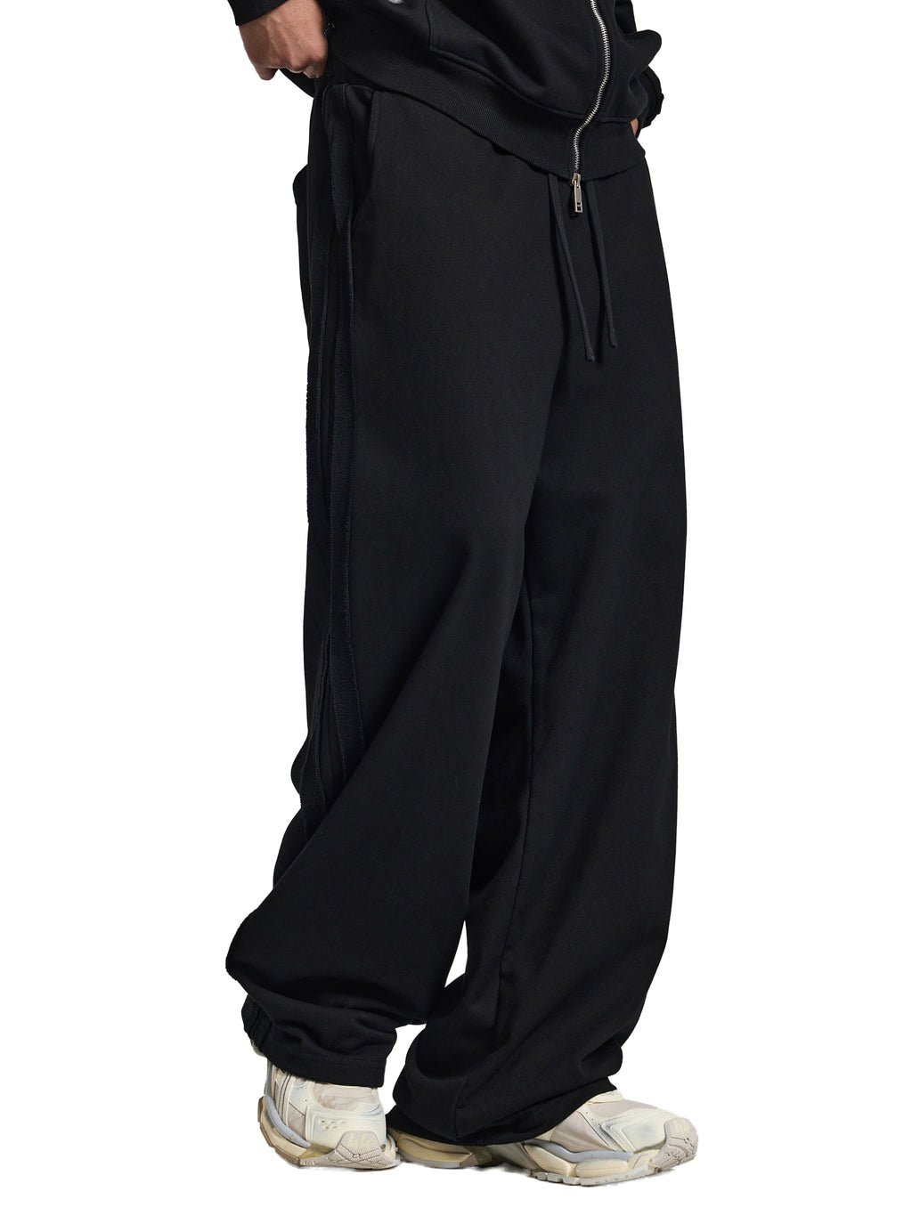 Unisex Contrast-Tape Straight-Leg Sweatpants gallery image