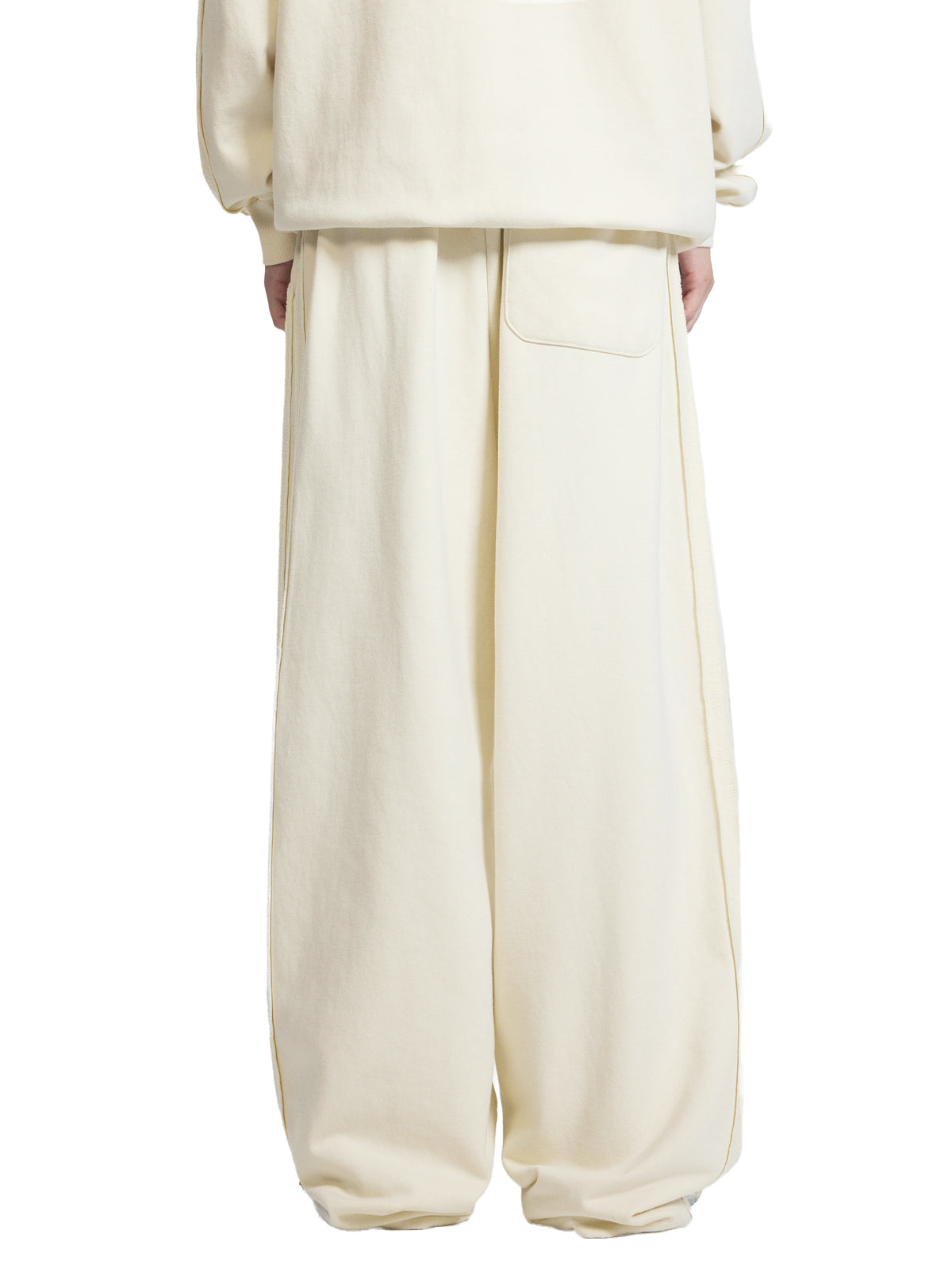 Unisex Contrast-Tape Straight-Leg Sweatpants gallery image