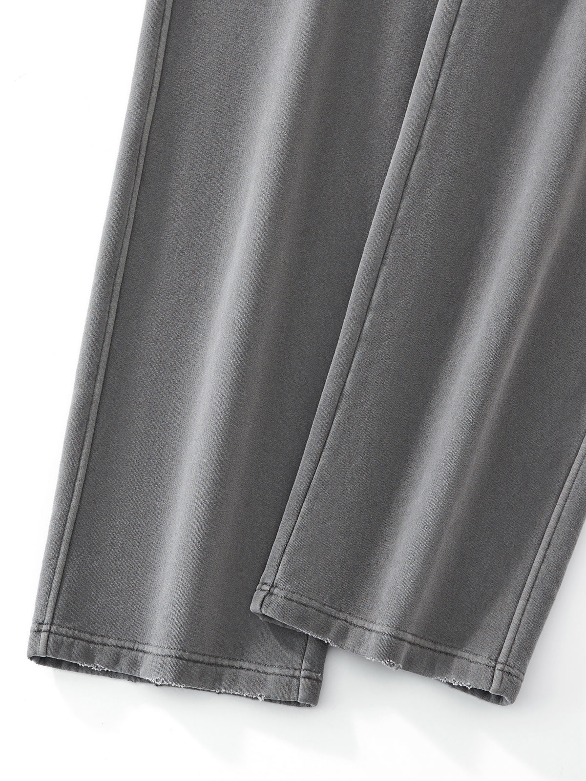 Unisex Frayed Enzyme-Washed Fleece Sweatpants gallery image