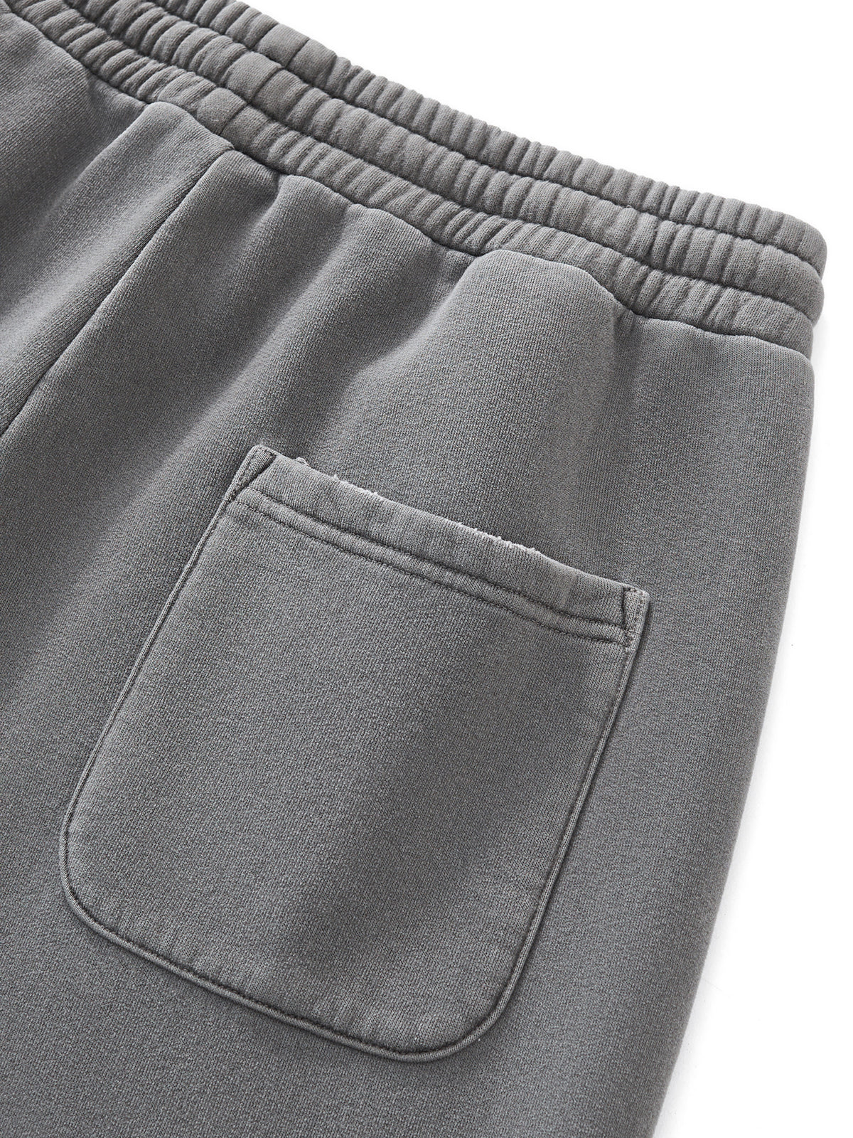 Unisex Frayed Enzyme-Washed Fleece Sweatpants gallery image