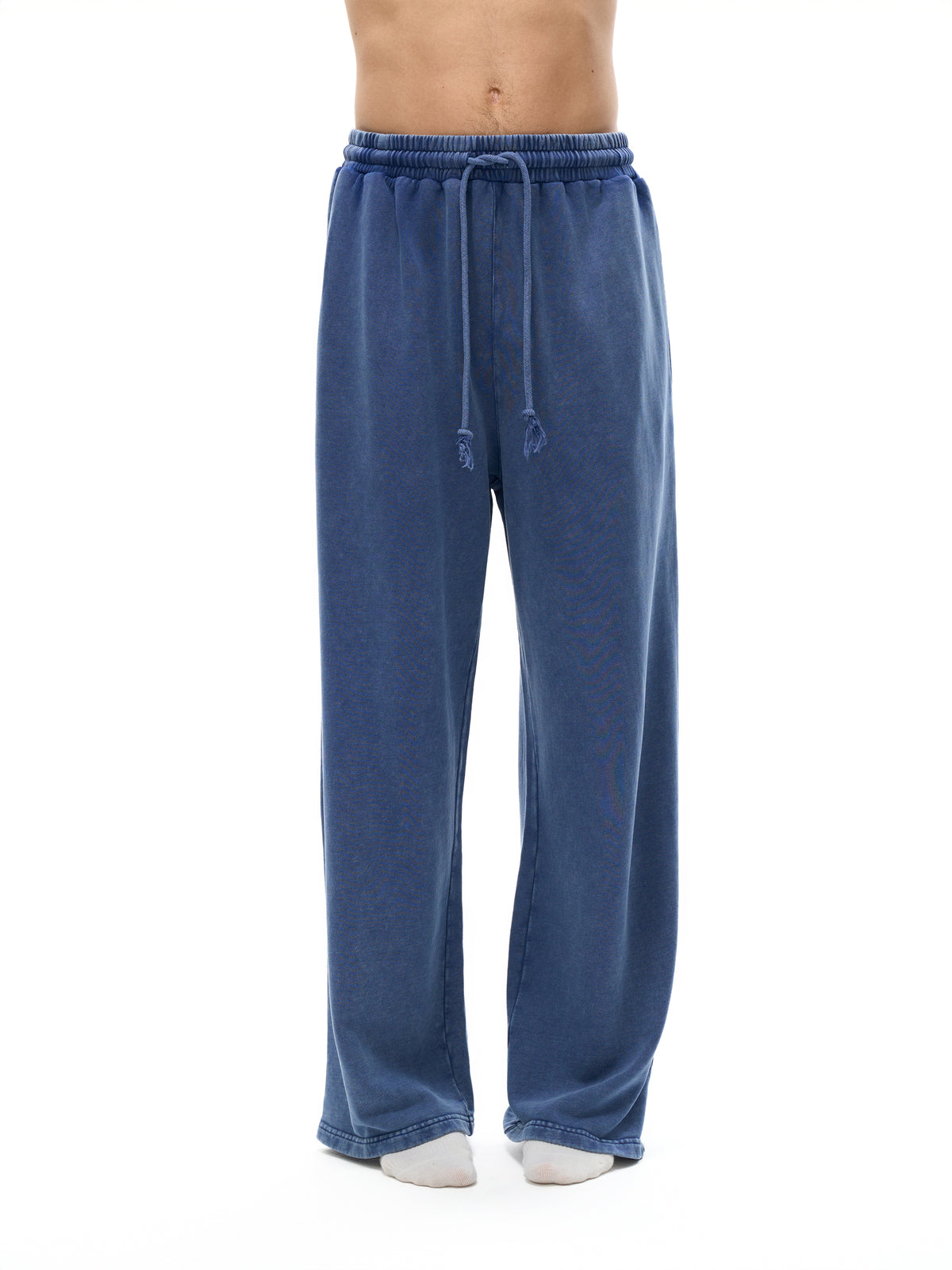 Unisex Snow-Washed Straight-Leg Pants gallery image