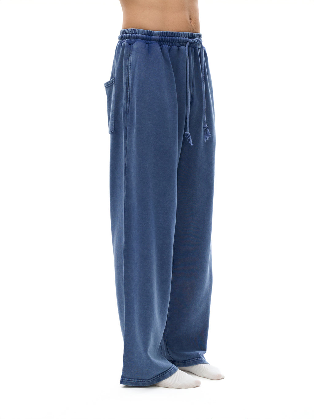 Unisex Snow-Washed Straight-Leg Pants gallery image