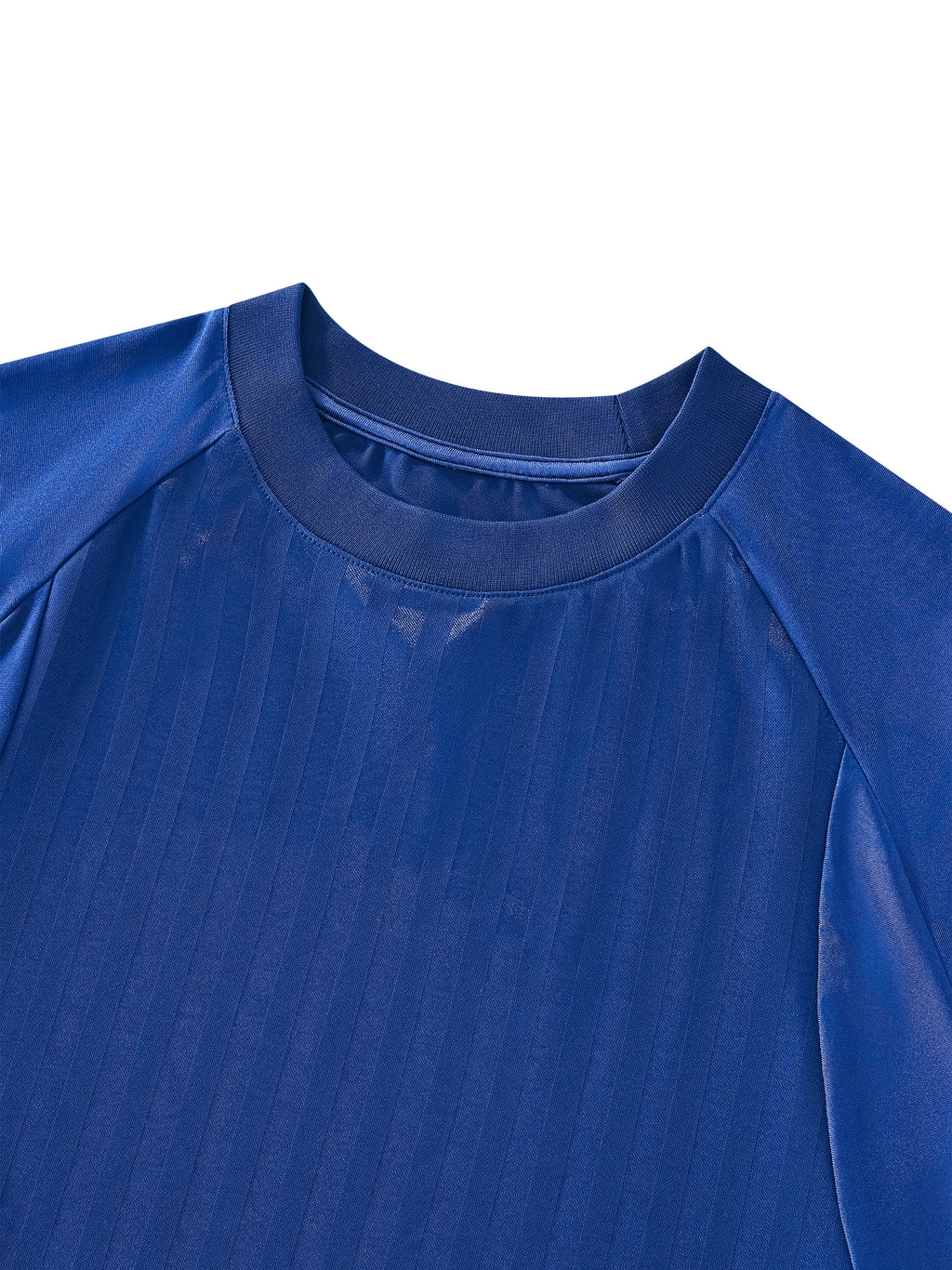 Unisex Striped Soccer Jersey neckline detail