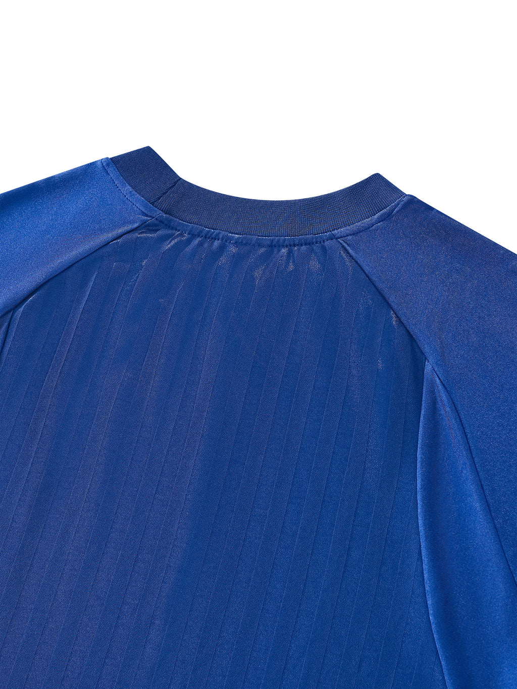 Unisex Striped Soccer Jersey back neckline detail