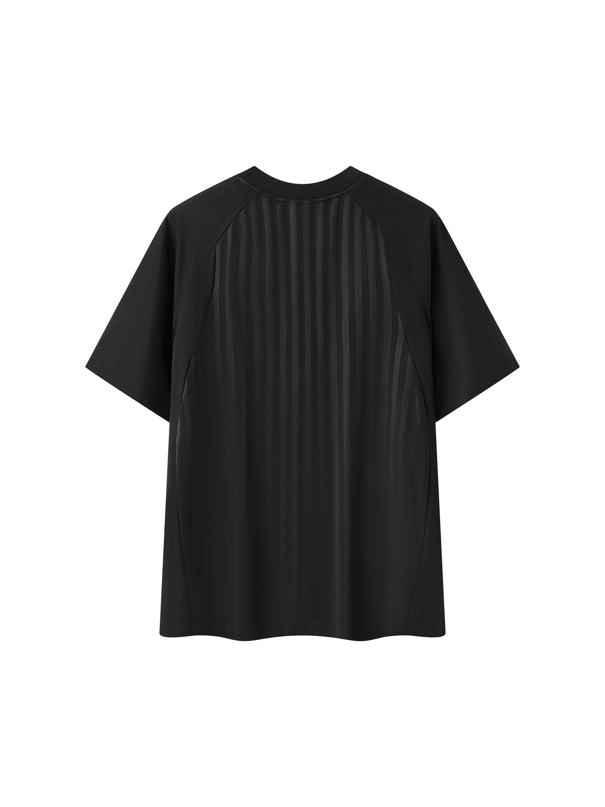 Unisex Striped Soccer Jersey black back view