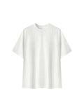 Unisex Striped Soccer Jersey white front view