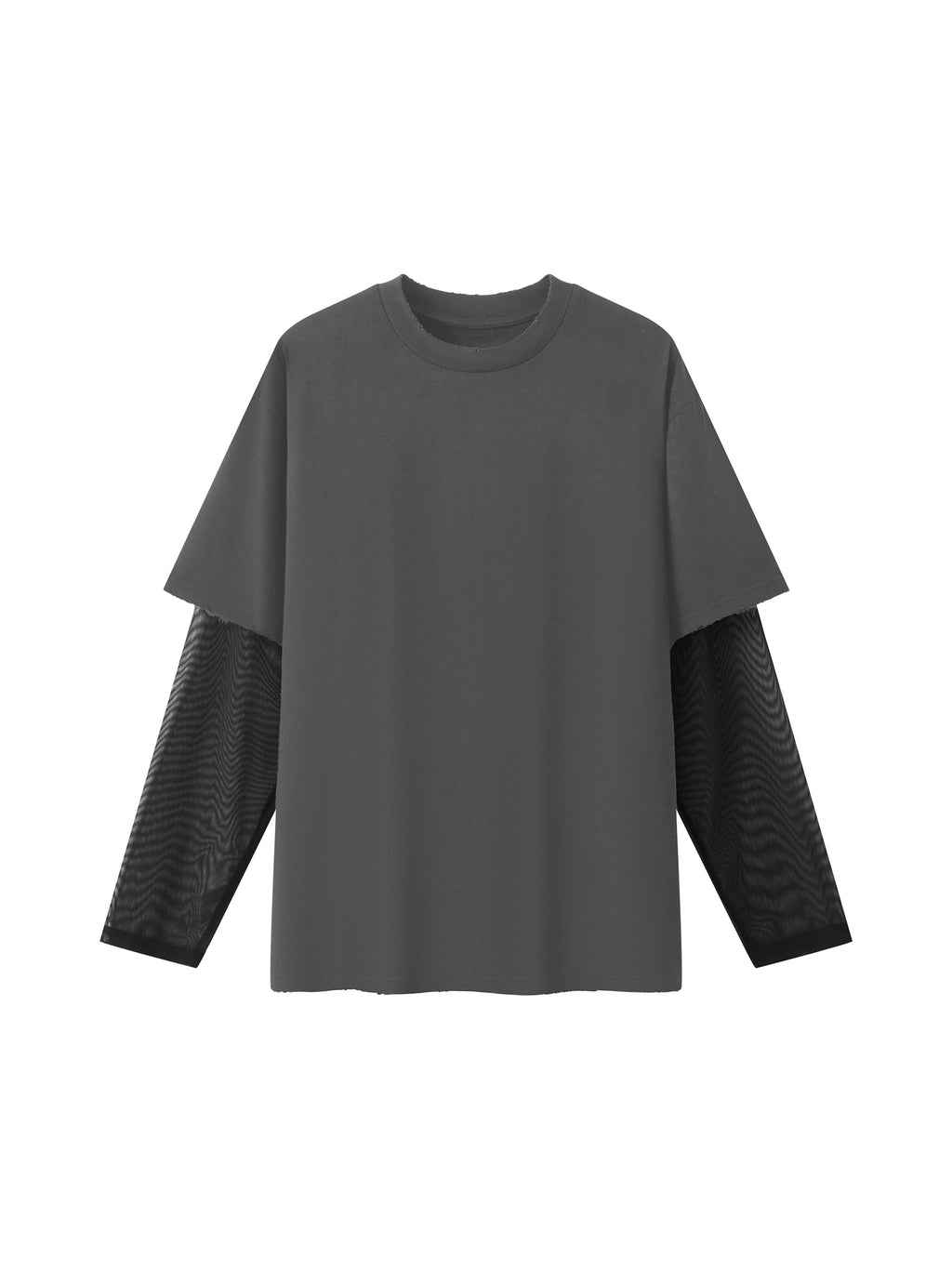 Unisex Sunfade Layer T-Shirt dark gray front product view