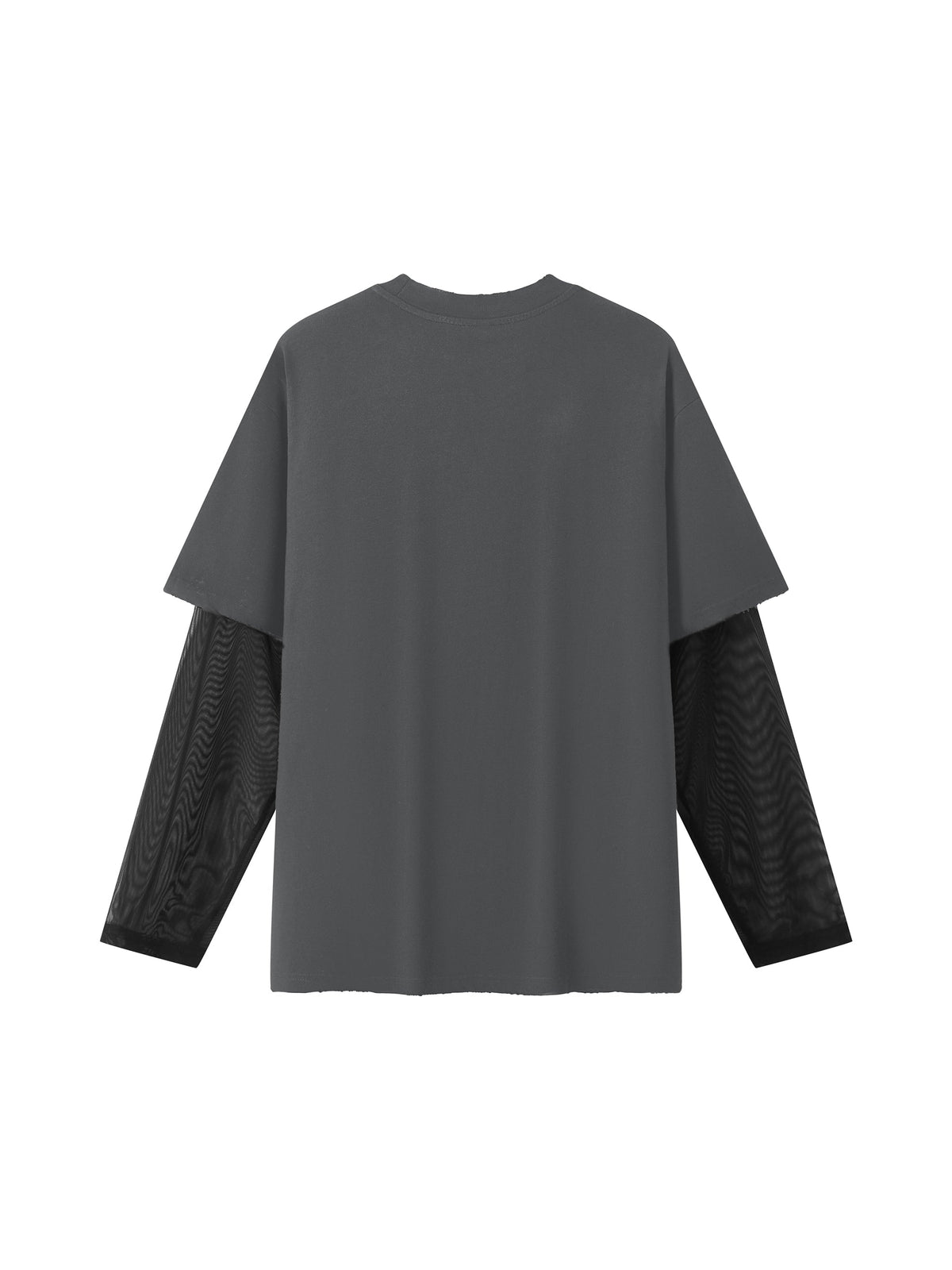 Unisex Sunfade Layer T-Shirt dark gray back product view
