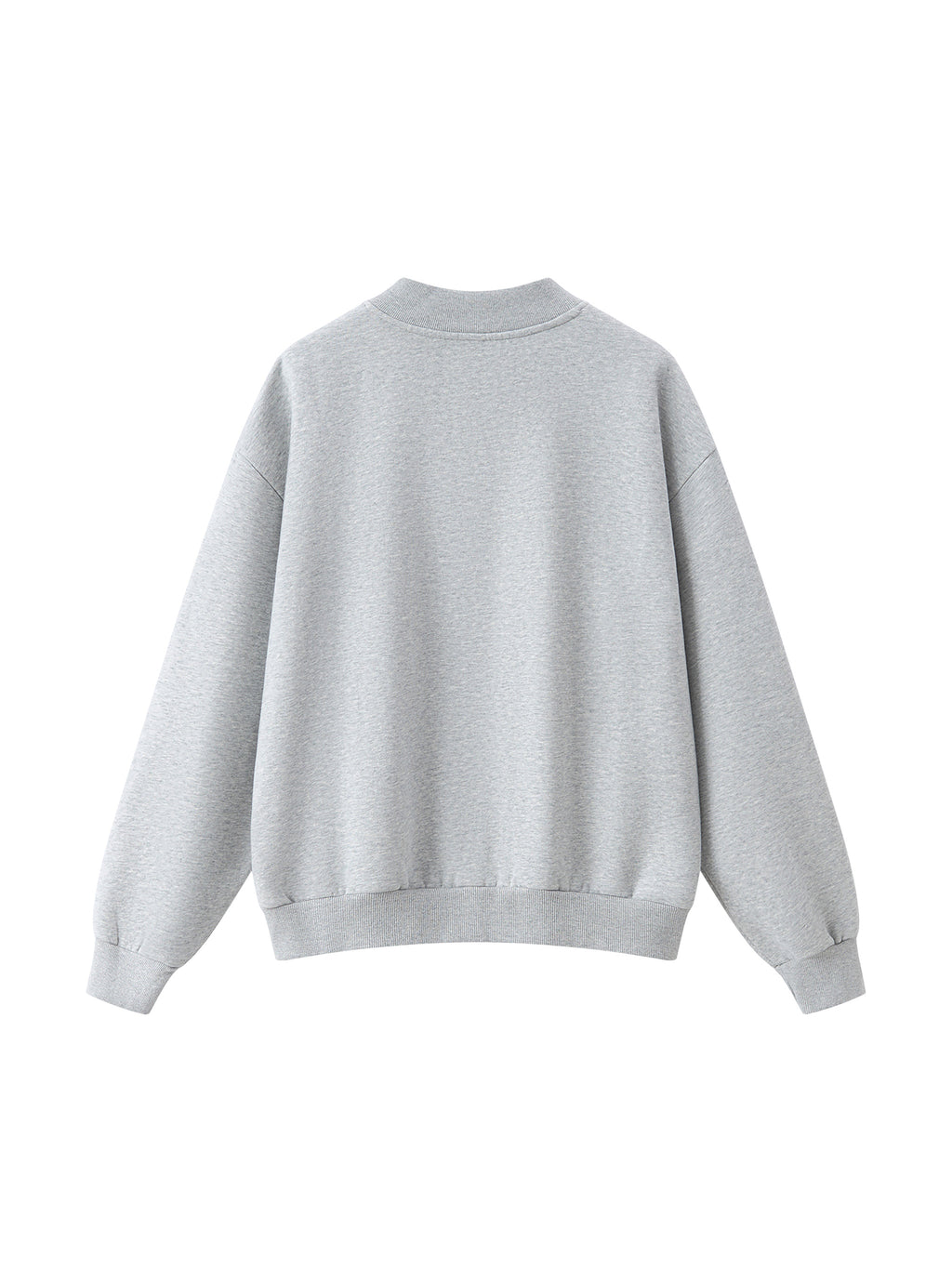 Unisex Vintage Wash Quarter-Zip Sweatshirt gray back view