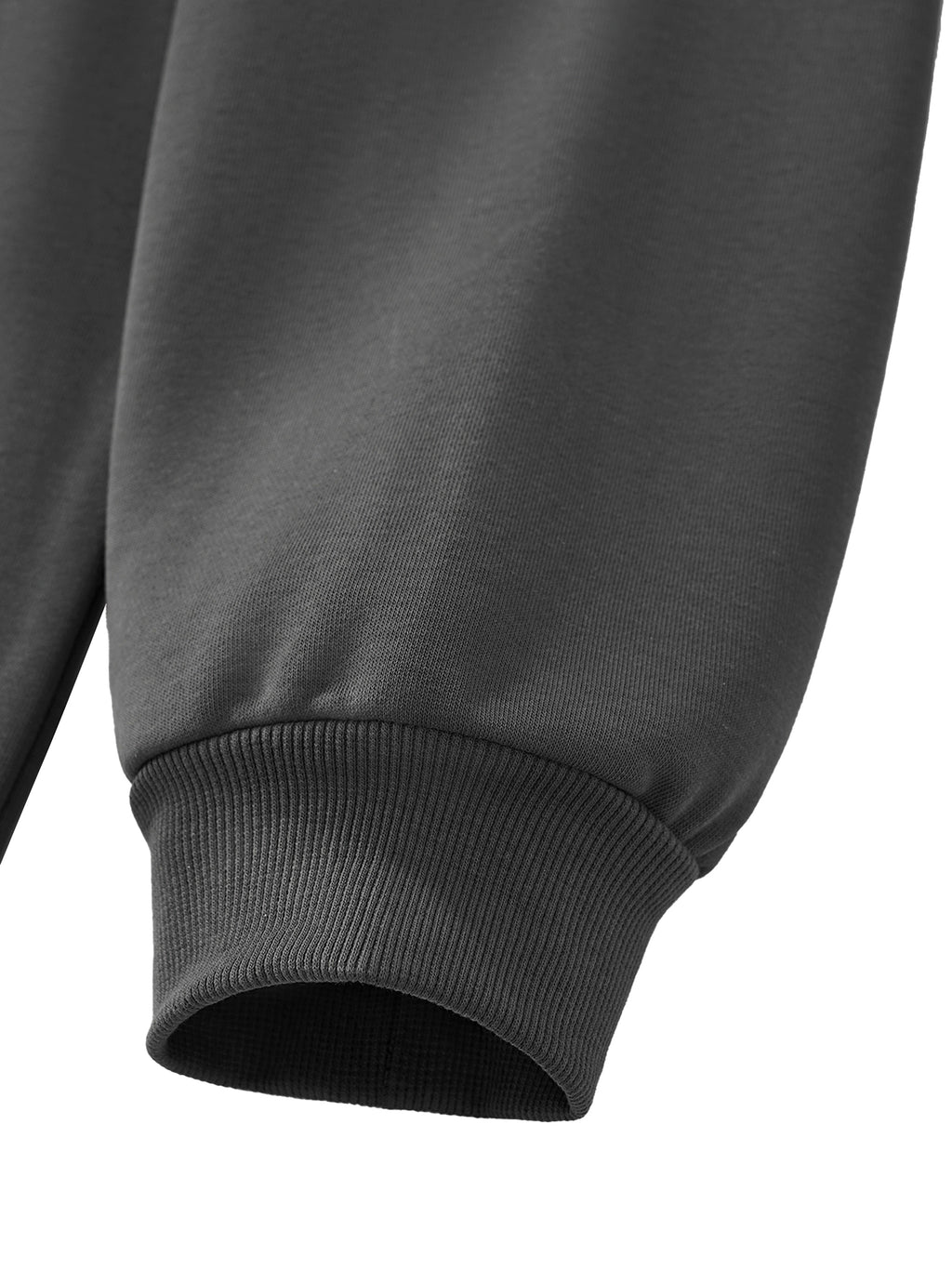 Unisex Vintage Wash Raw Edge Boxy Hoodie cuff detail