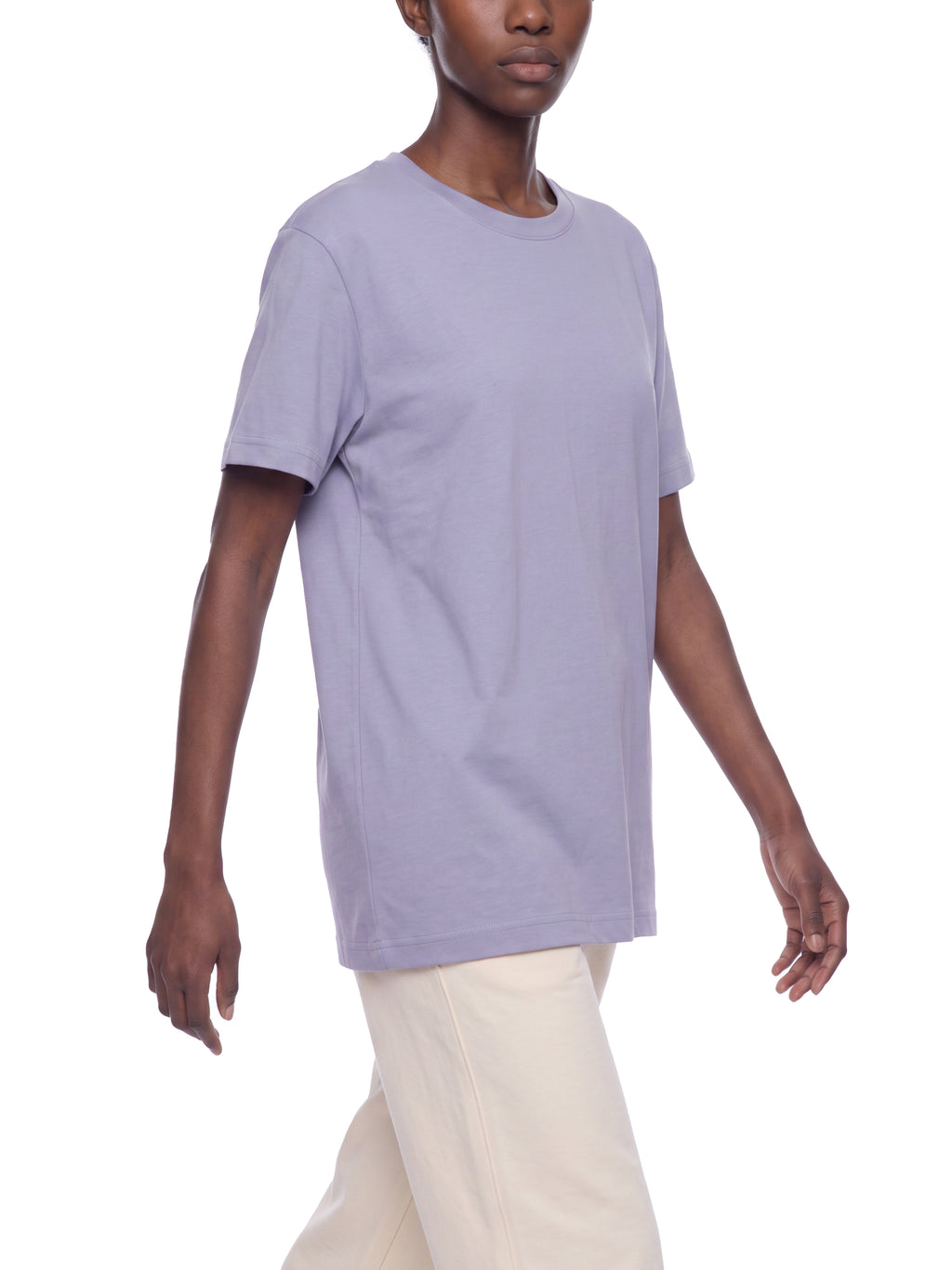 Off Script Regular Fit Crewneck T-Shirt - Purple model view 5