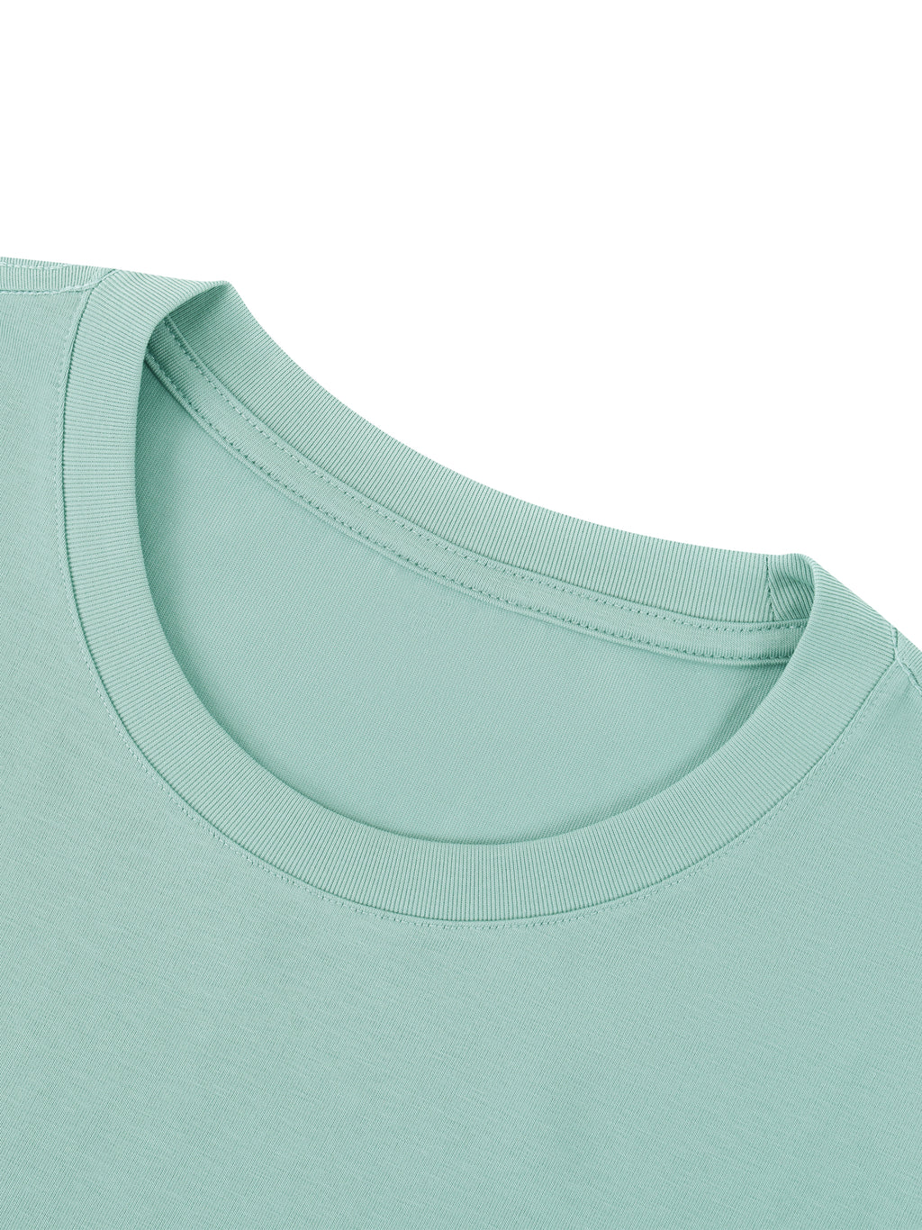 Off Script Regular Fit Crewneck T-Shirt - Mint Green detail view 1
