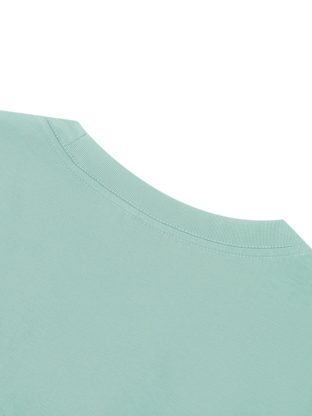Off Script Regular Fit Crewneck T-Shirt - Mint Green detail view 4