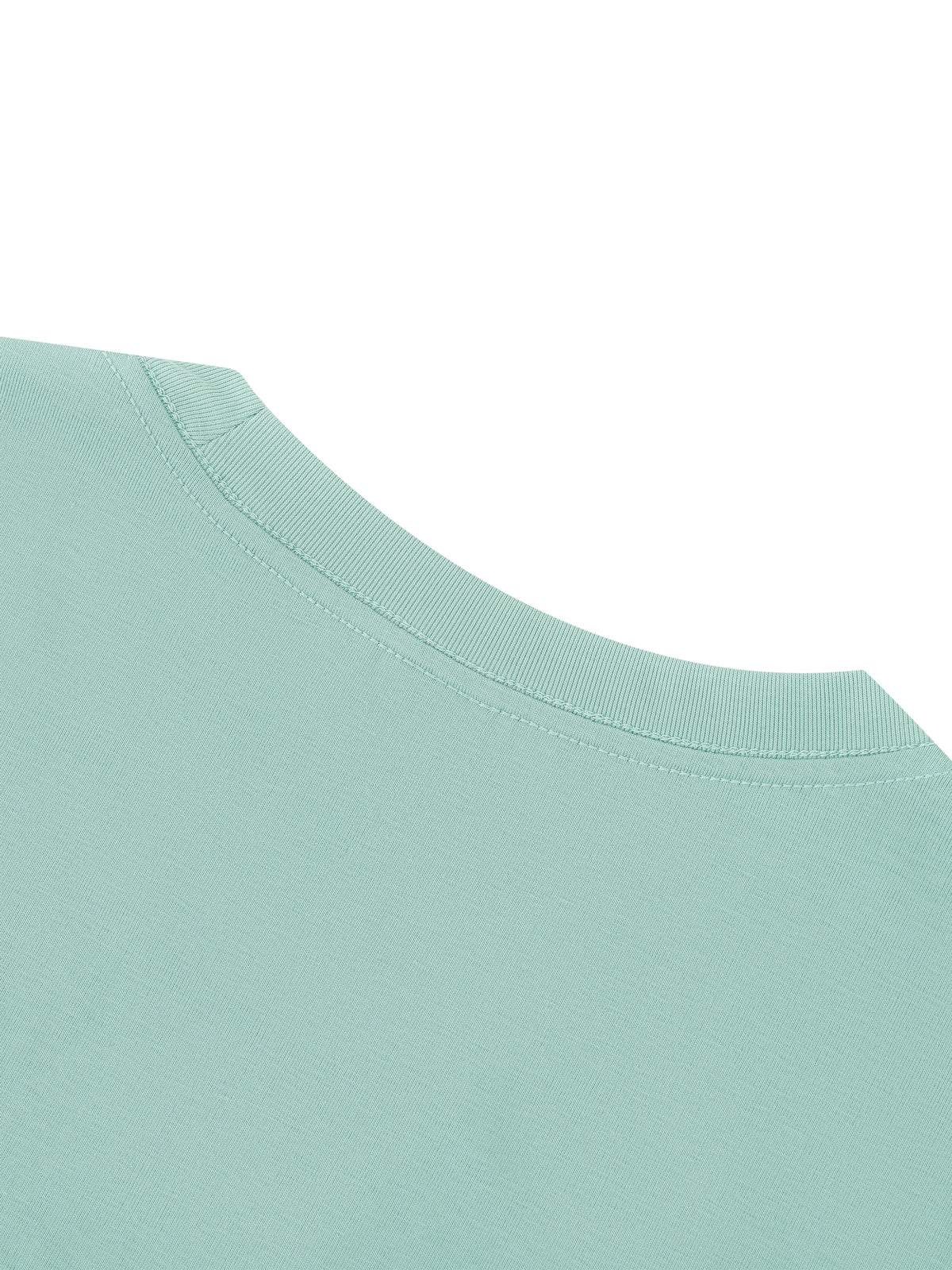 Off Script Regular Fit Crewneck T-Shirt - Mint Green detail view 4