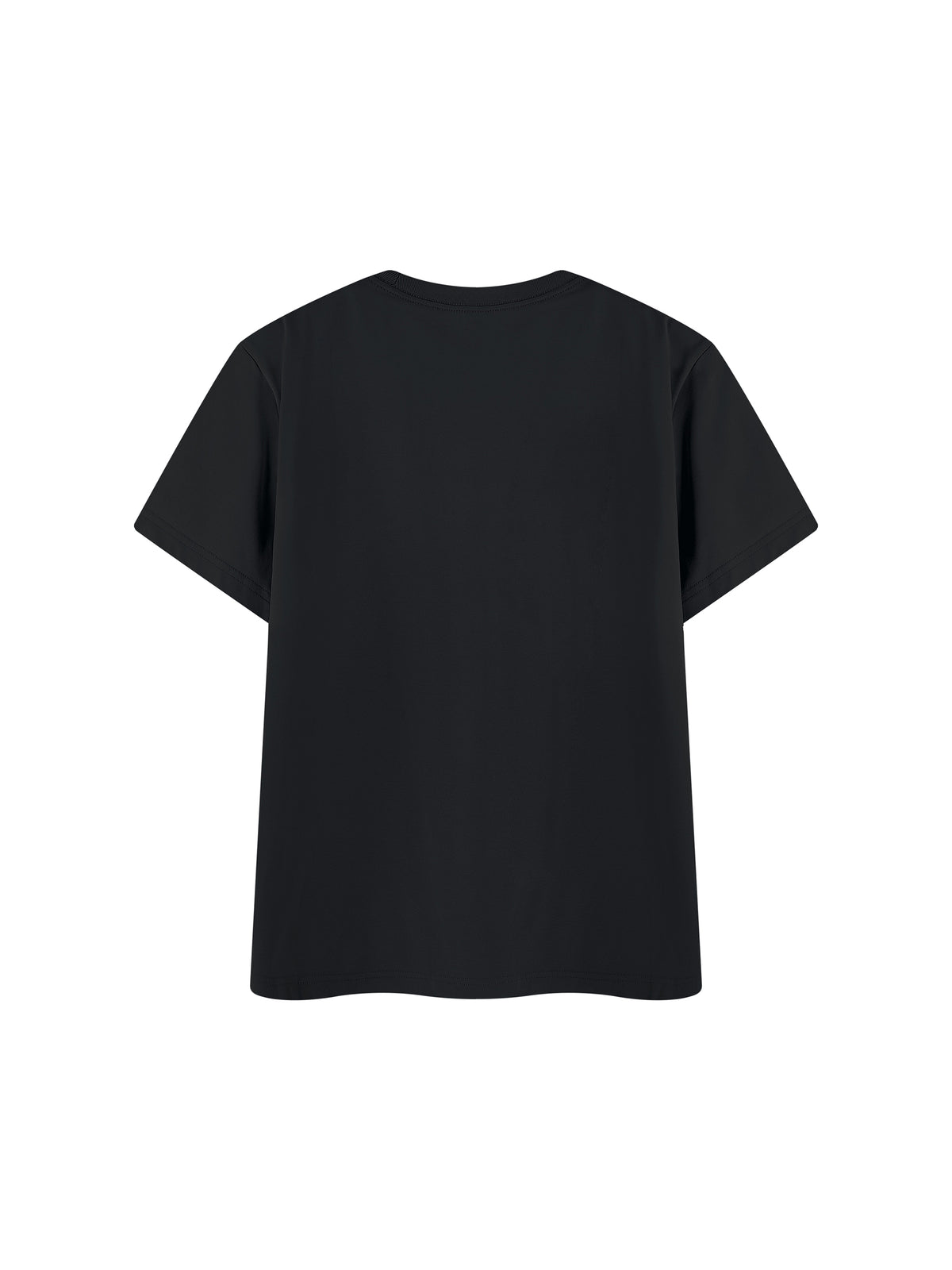 Off Script Regular Fit Crewneck T-Shirt - Black back view