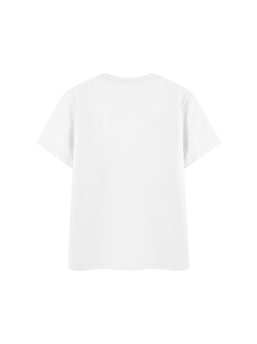 Off Script Regular Fit Crewneck T-Shirt - White back view