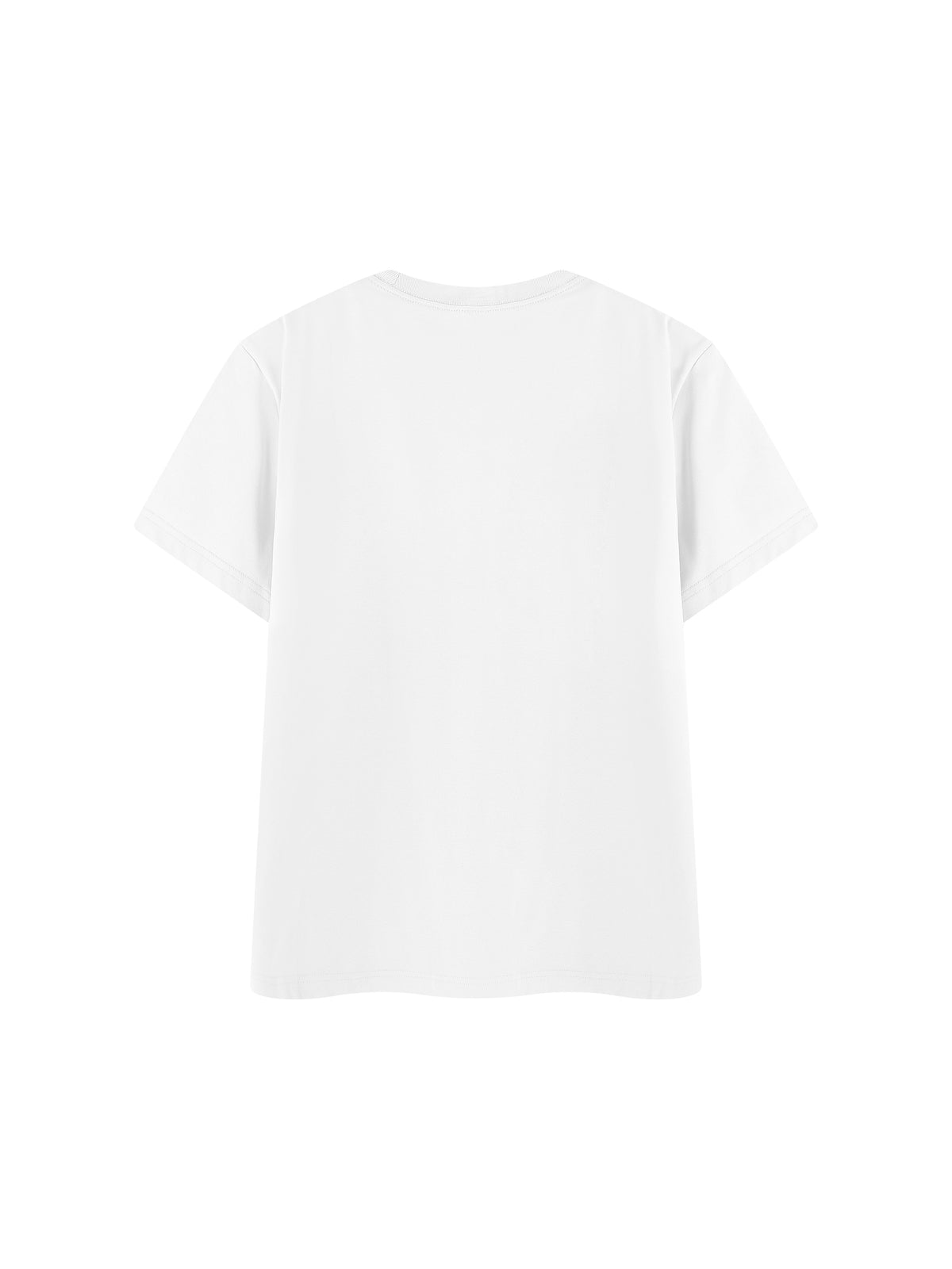Off Script Regular Fit Crewneck T-Shirt - White back view