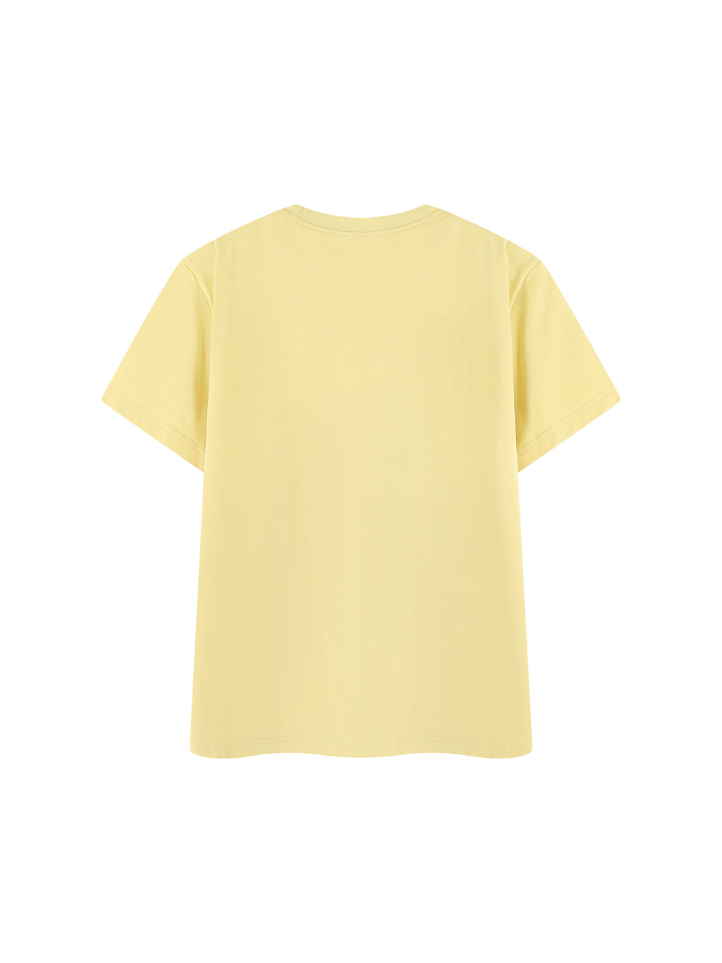 Off Script Regular Fit Crewneck T-Shirt - Yellow back view