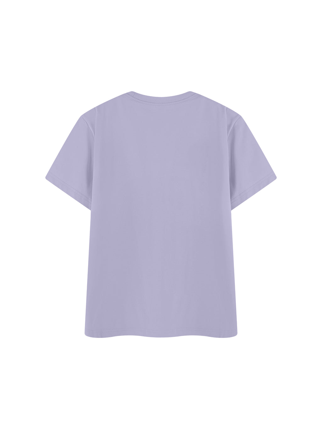 Off Script Regular Fit Crewneck T-Shirt - Purple back view
