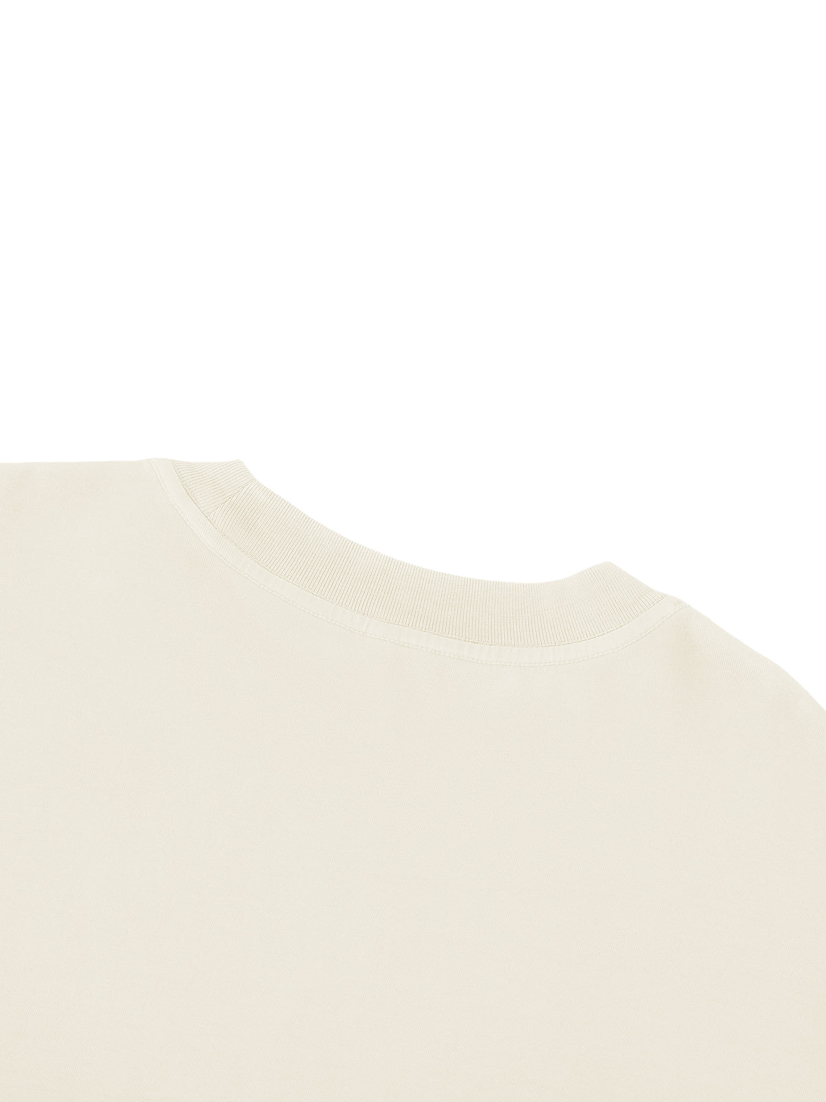 Off Script Sunfade Boxy Long Sleeve T-Shirt - Apricot neckline detail