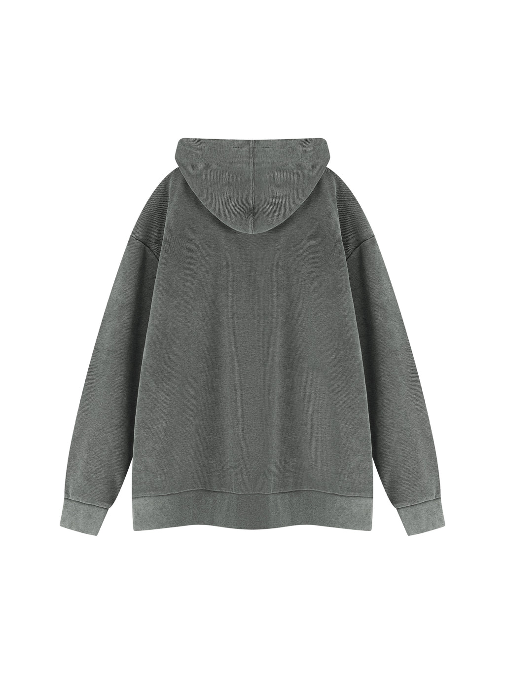 Unisex Mineral Wash Oversized Hoodie – Gray back