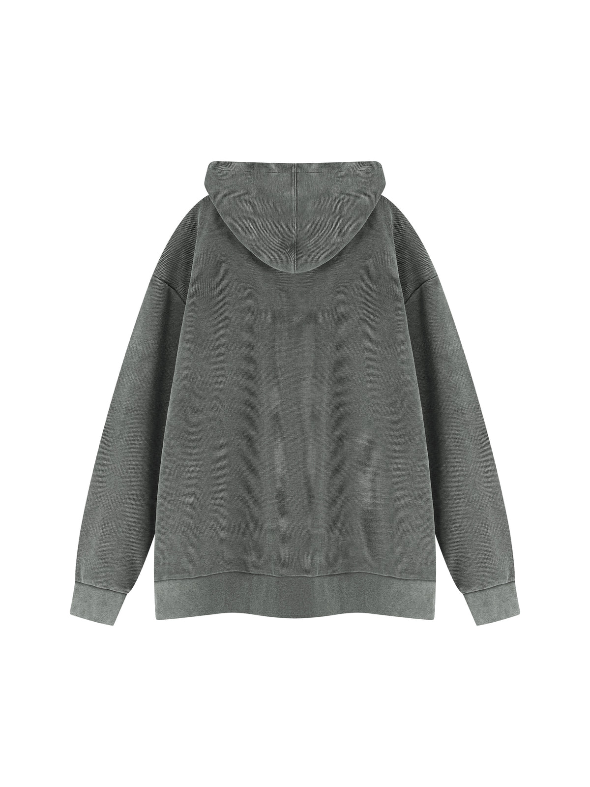 Unisex Mineral Wash Oversized Hoodie – Gray back