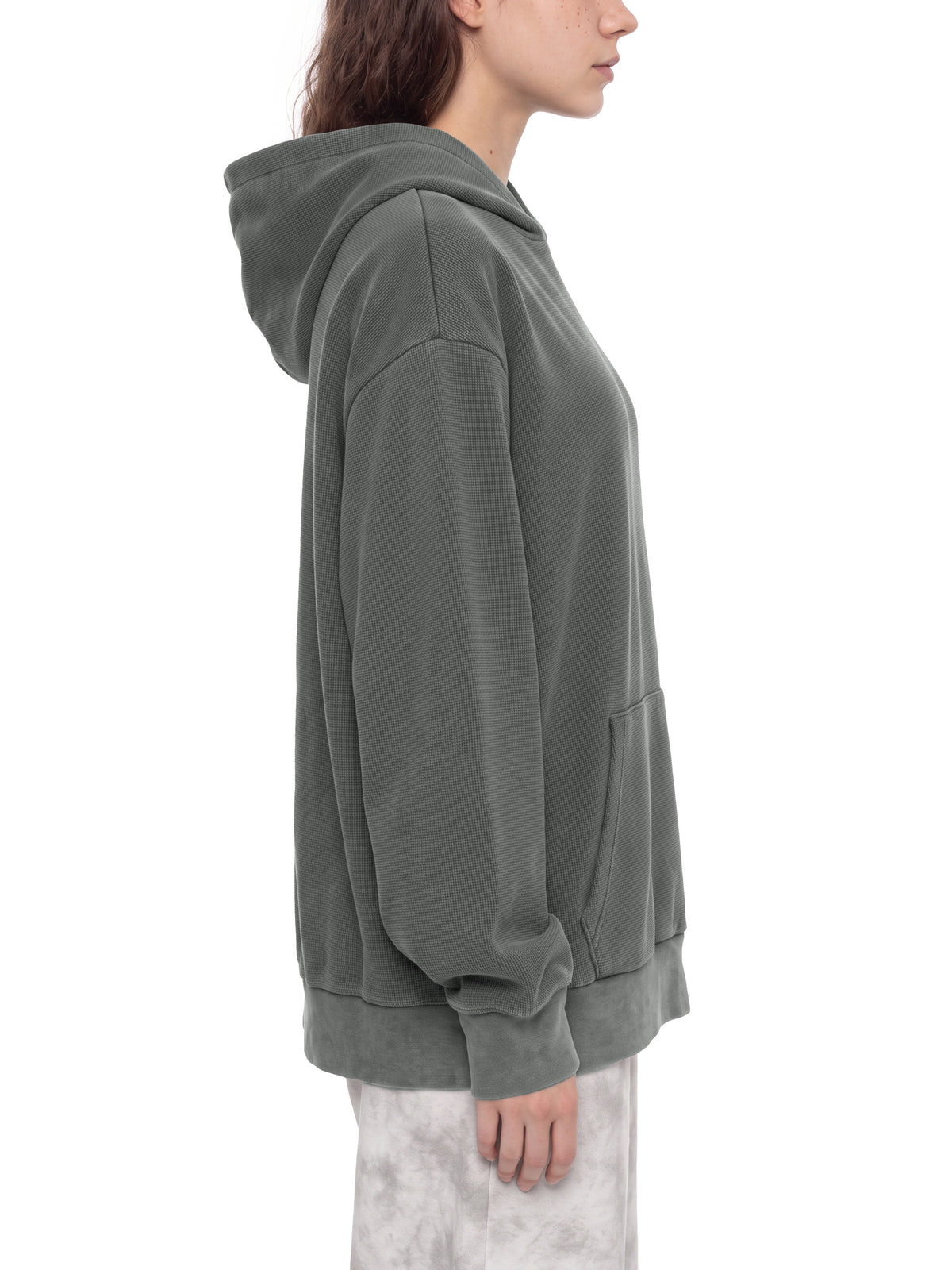 Unisex Mineral Wash Oversized Hoodie – model view 7