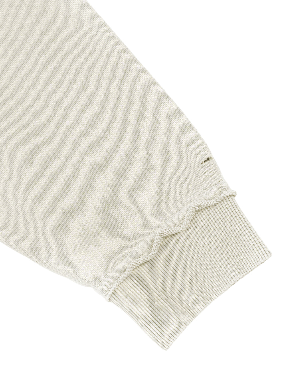 Unisex Raw Edge Crewneck Sweatshirt cuff detail