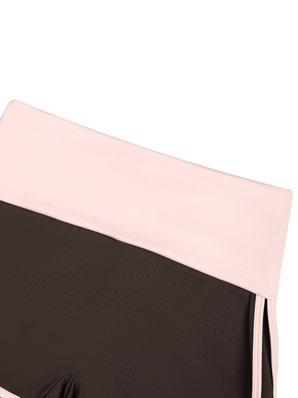 Women’s Colour-Block Yoga Shorts contrast waistband detail