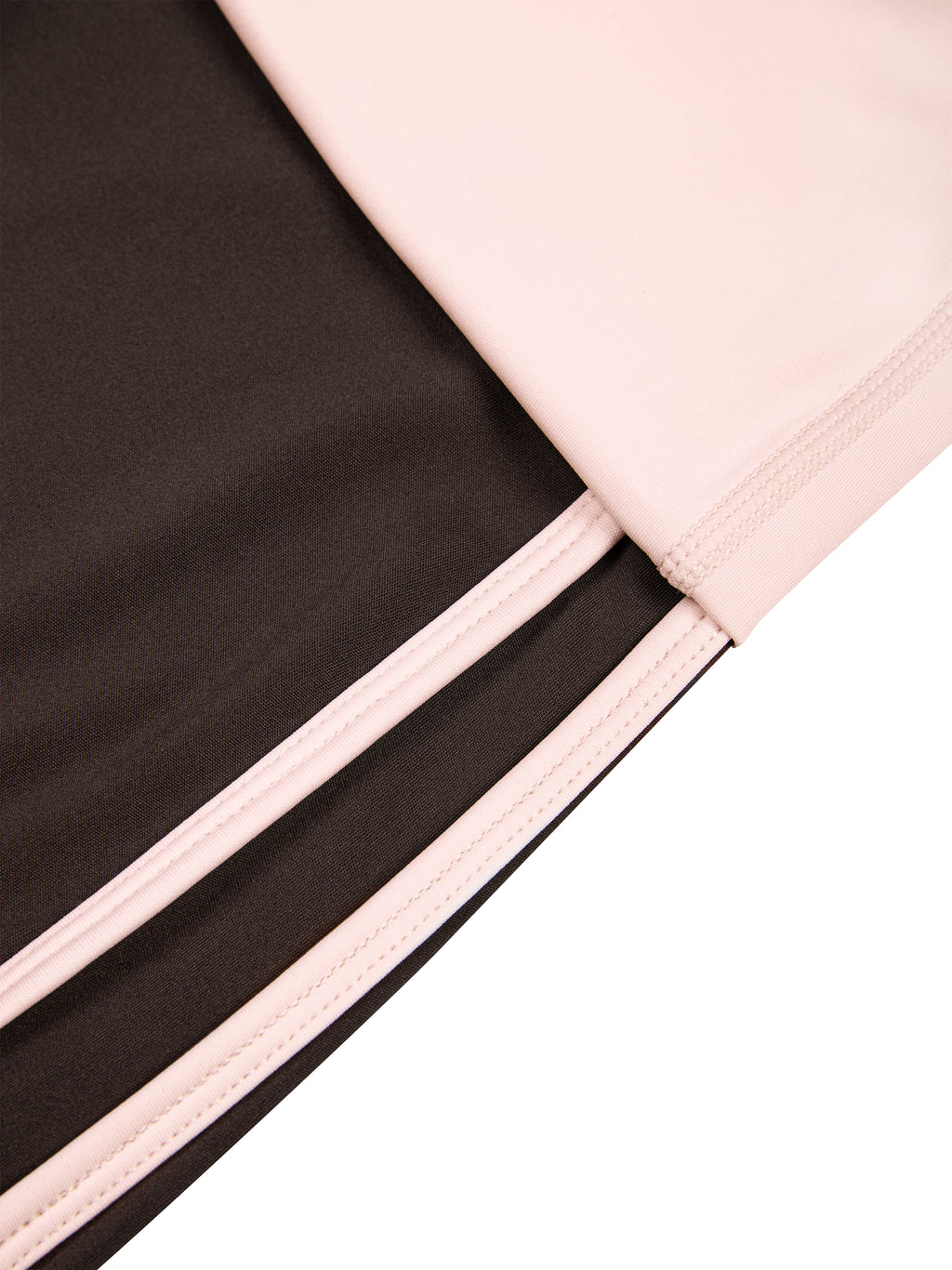 Women’s Colour-Block Yoga Shorts waistband seam detail