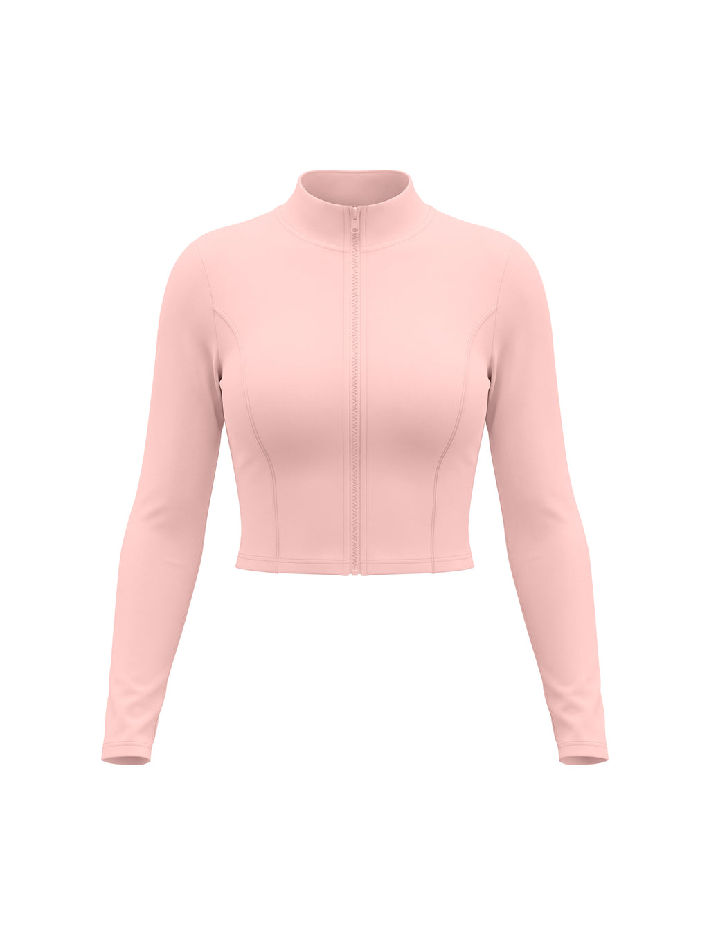 Women’s Crop Yoga Sports Jacket - Pink front
