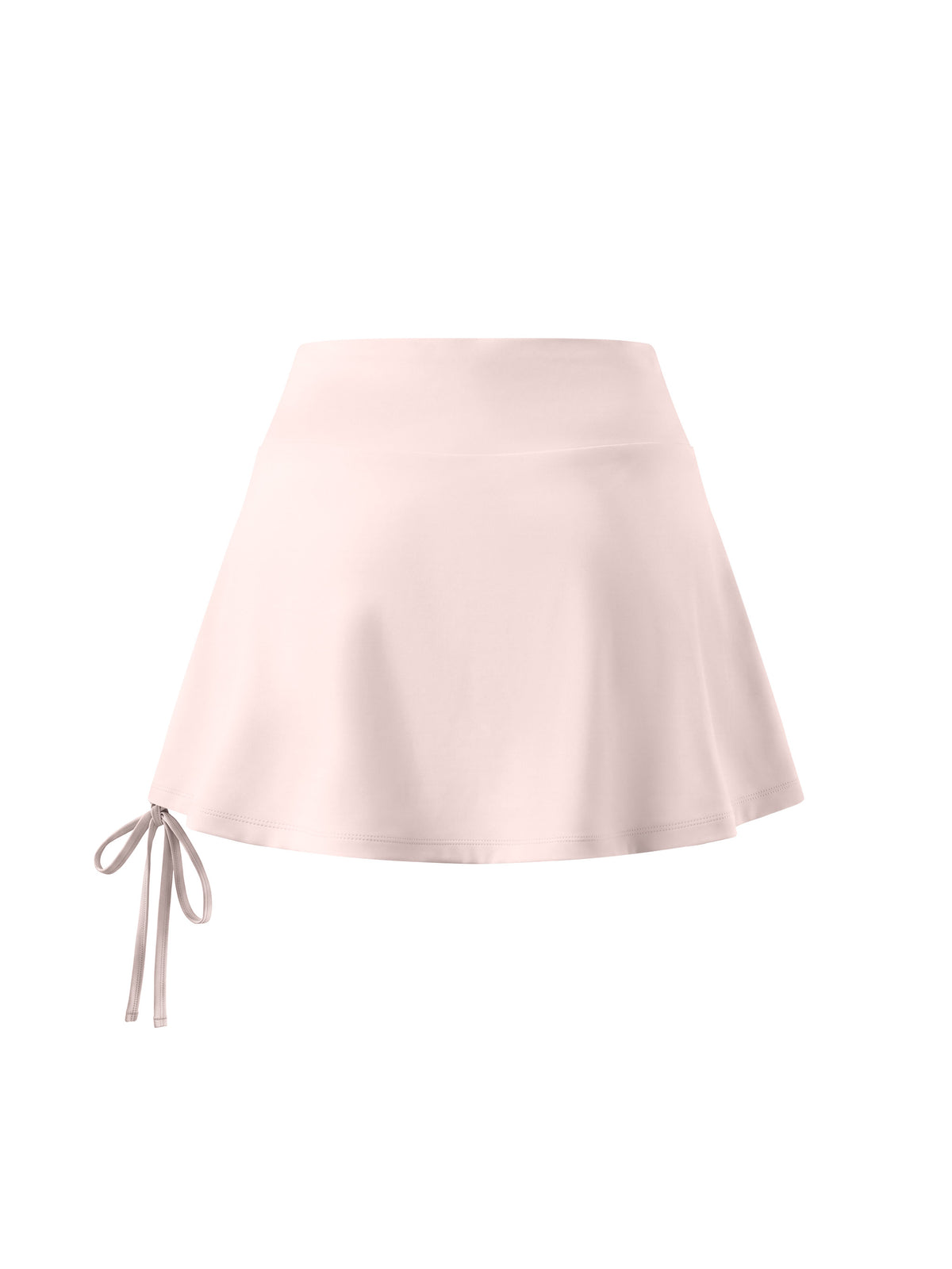 Women’s Drawstring A-Line Yoga Skort light pink back view