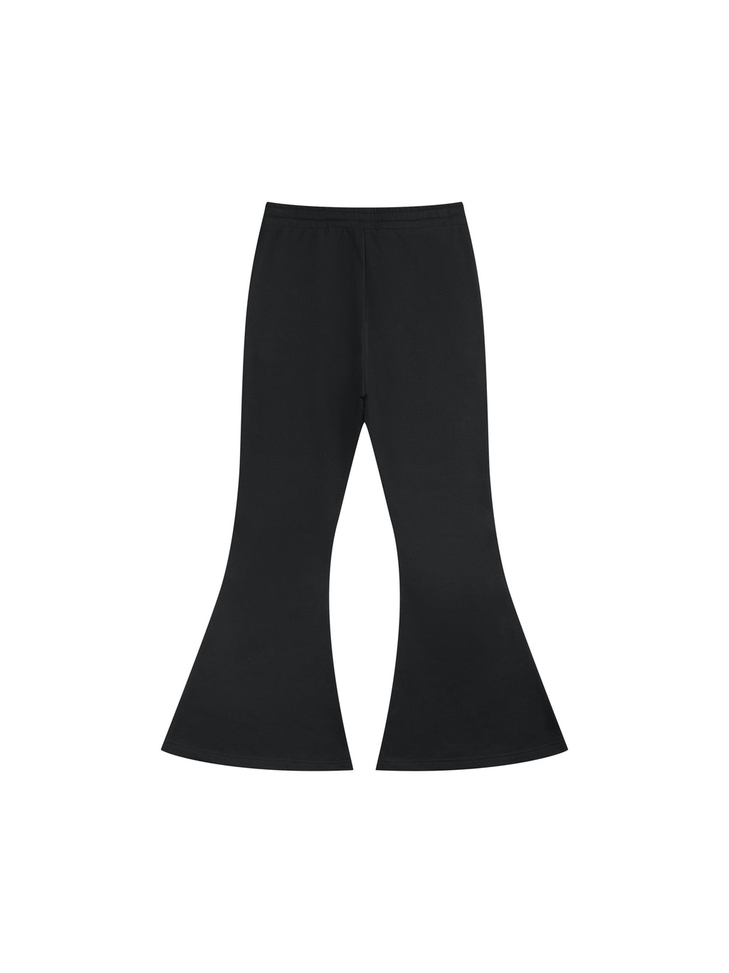 Women’s Flared Sweatpants black back product view