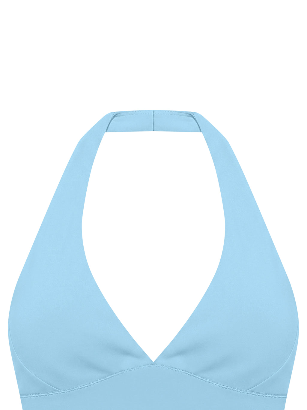 Women’s Halter Yoga Sports Bra sky blue product view