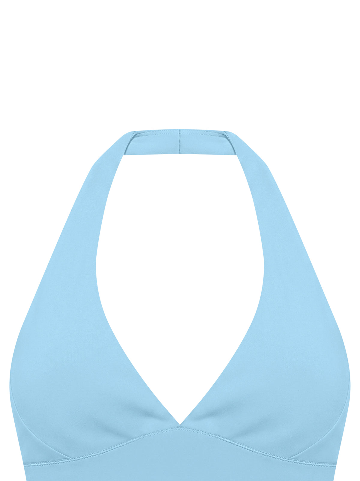 Women’s Halter Yoga Sports Bra sky blue product view
