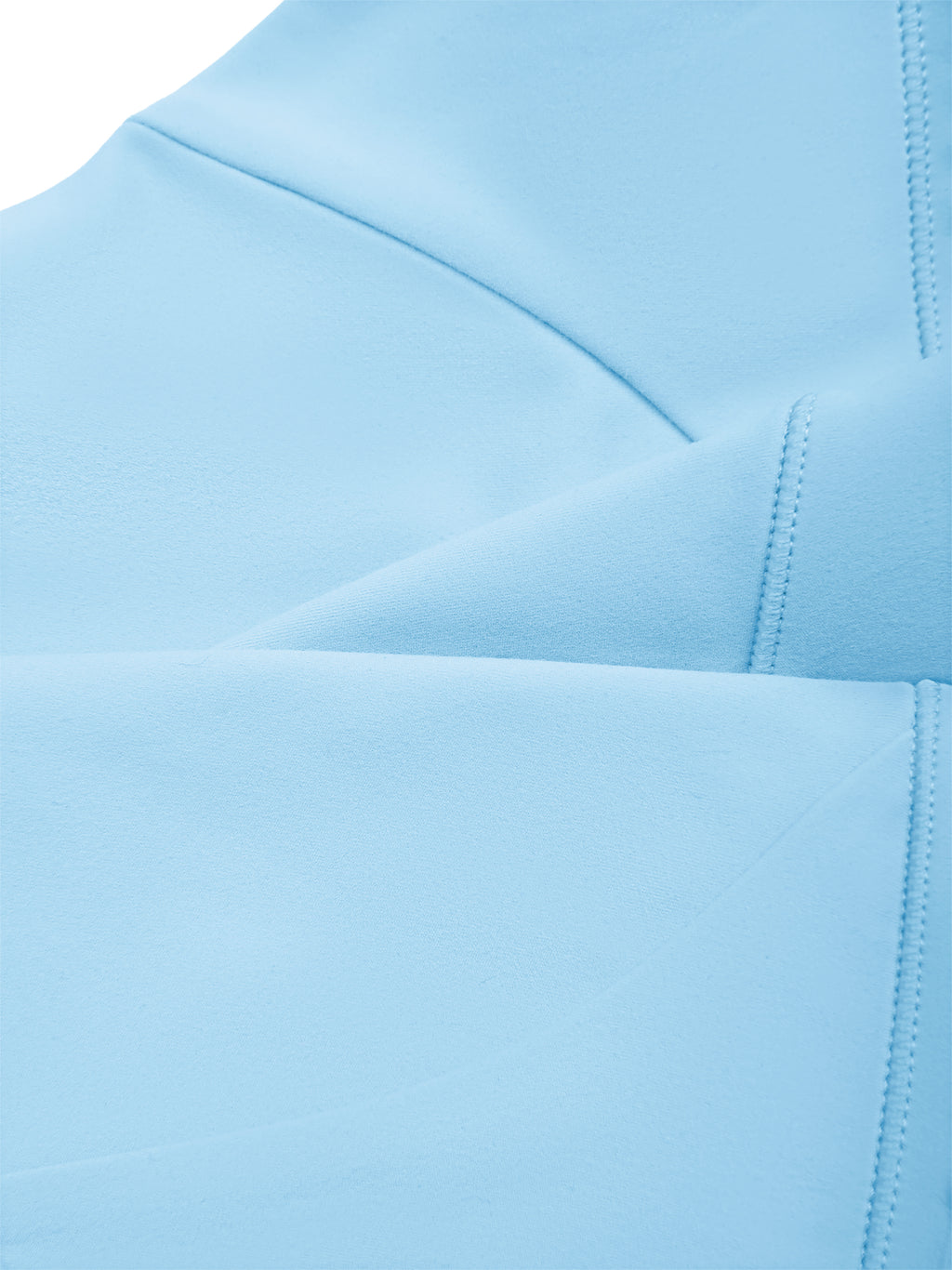 Women’s Halter Yoga Sports Bra sky blue seam detail