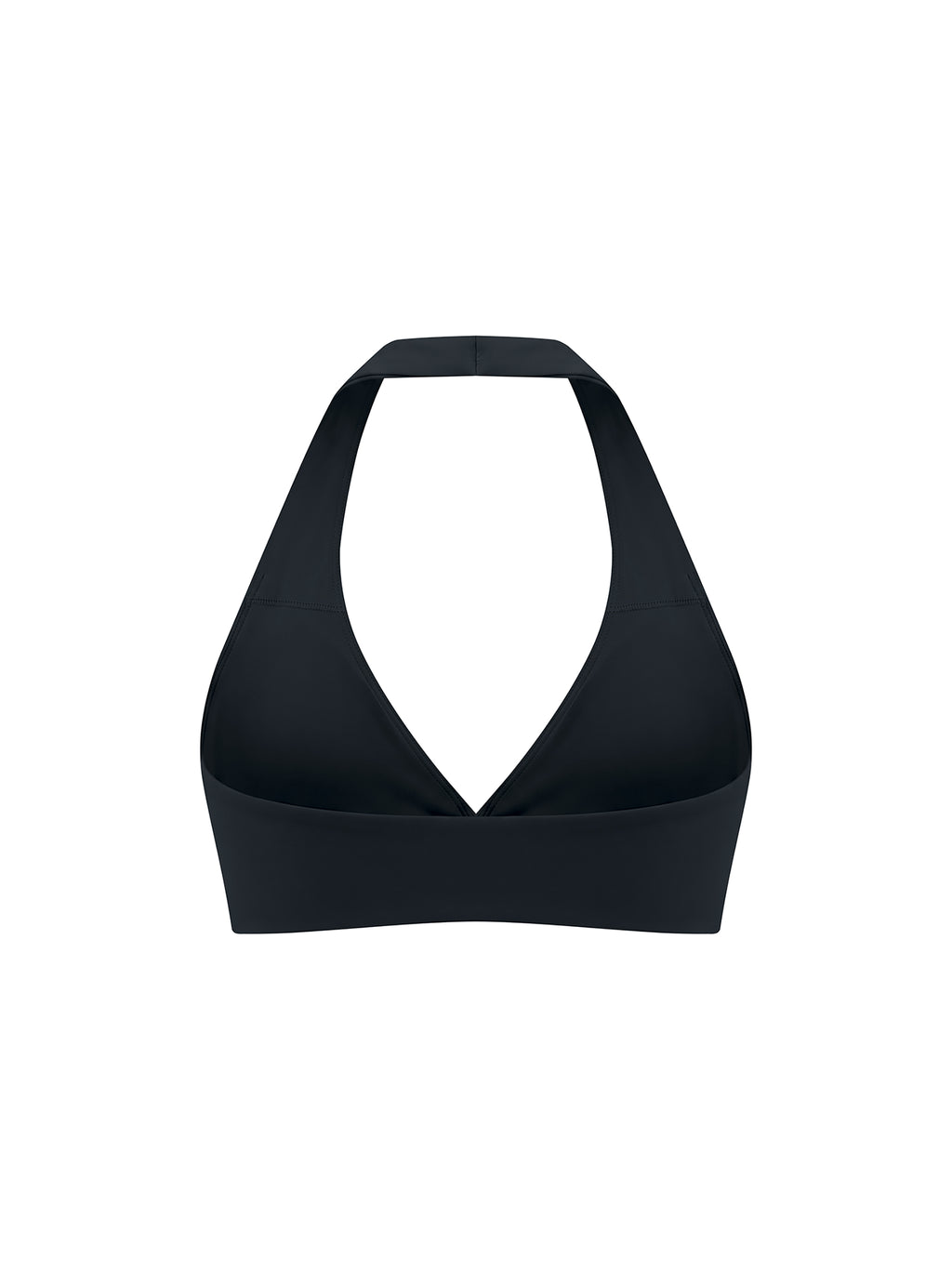 Women’s Halter Yoga Sports Bra black back view