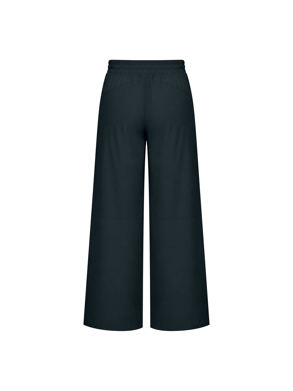 Women’s High-Waisted Wide-Leg Yoga Pants black back view