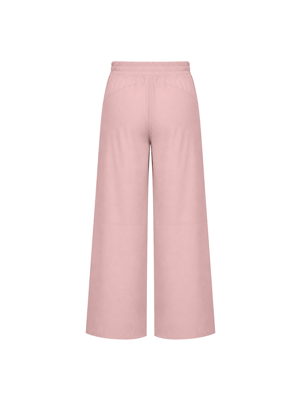 Women’s High-Waisted Wide-Leg Yoga Pants pink back view